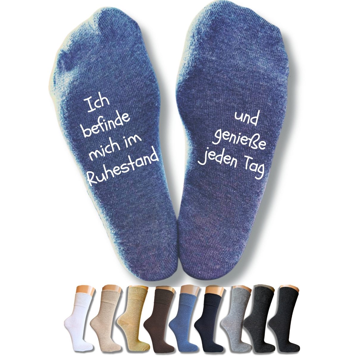bentini Basicsocken Sprüche Socken für Rentner günstig online kaufen