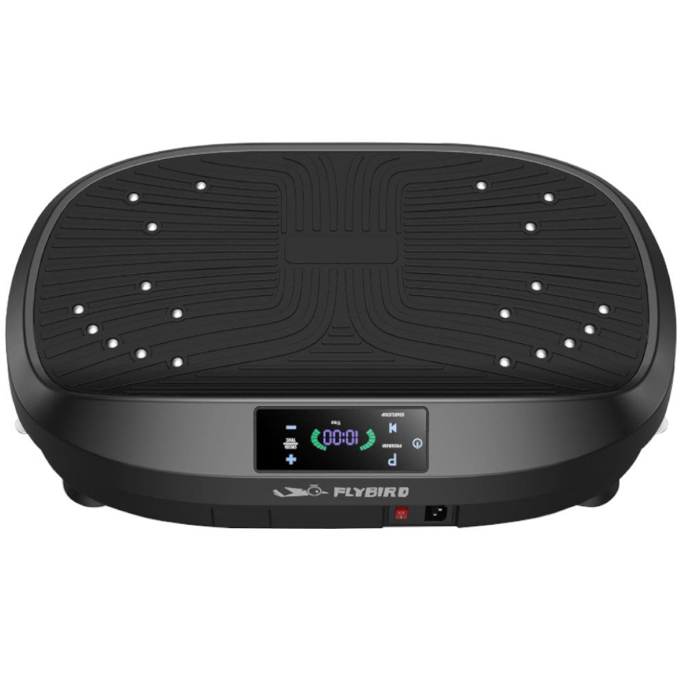FLYBIRD Vibrationsplatte 120 Leistungsstarke einstellbare Geschwindigkeiten mit 150KG Tragkraft, 120 Intensitätsstufen, (1 tlg), mit Fernbedienung und 2880 U/min-Motor
