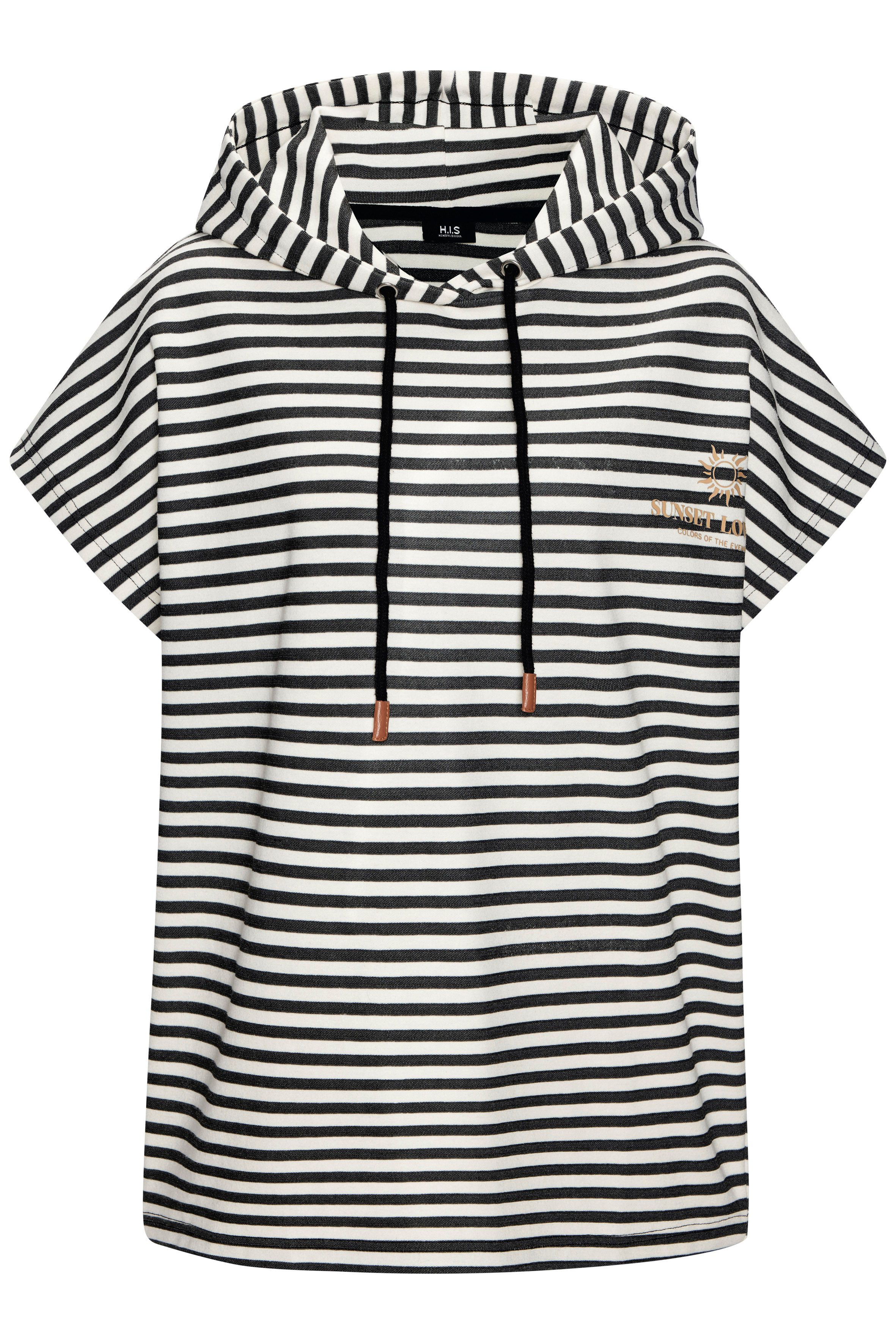 H.I.S Kapuzenshirt mit Kordelzug und weitem Armausschnitt, Loungewear günstig online kaufen