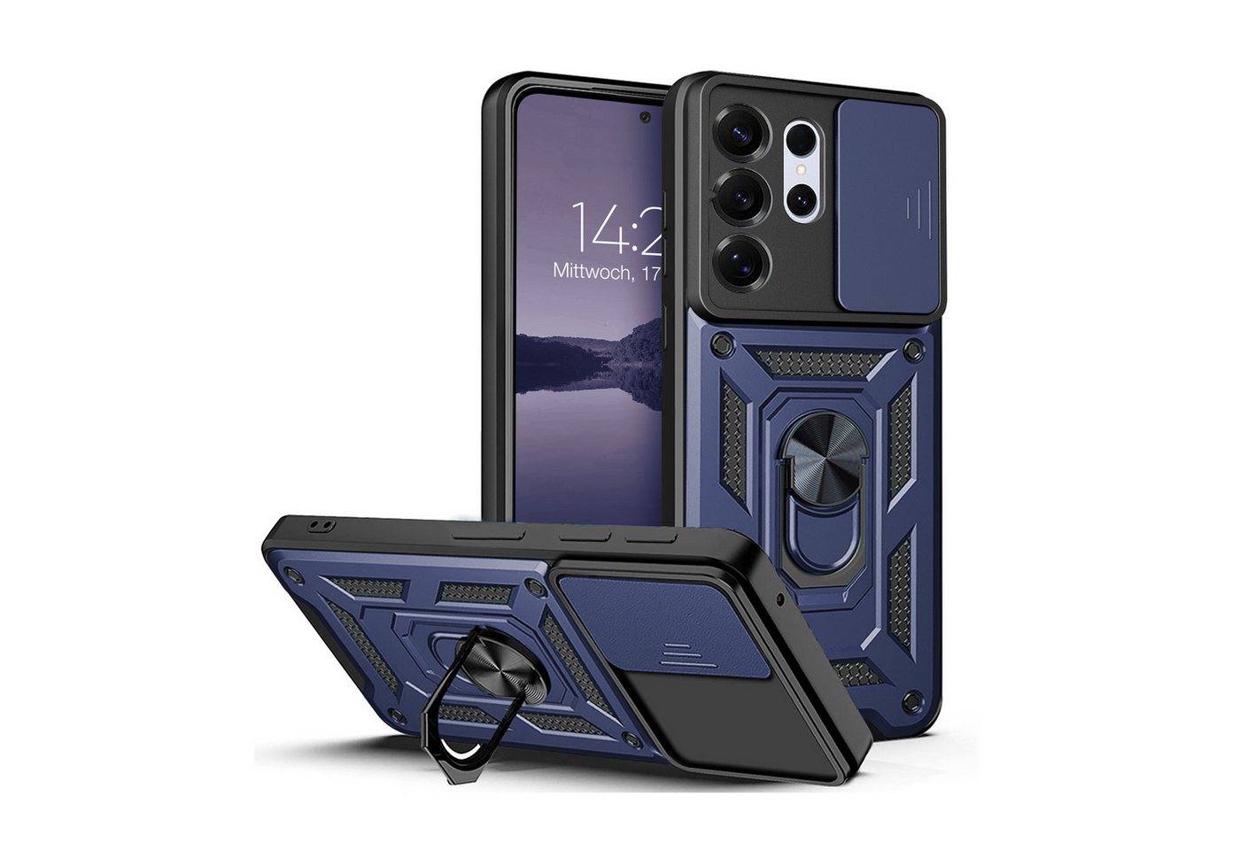 Tec-Expert Handyhülle Outdoor Cover Hülle für Samsung Galaxy S26 Ultra, Premium Hülle mit Kameraschutz aus verstärktem Polycarbonat