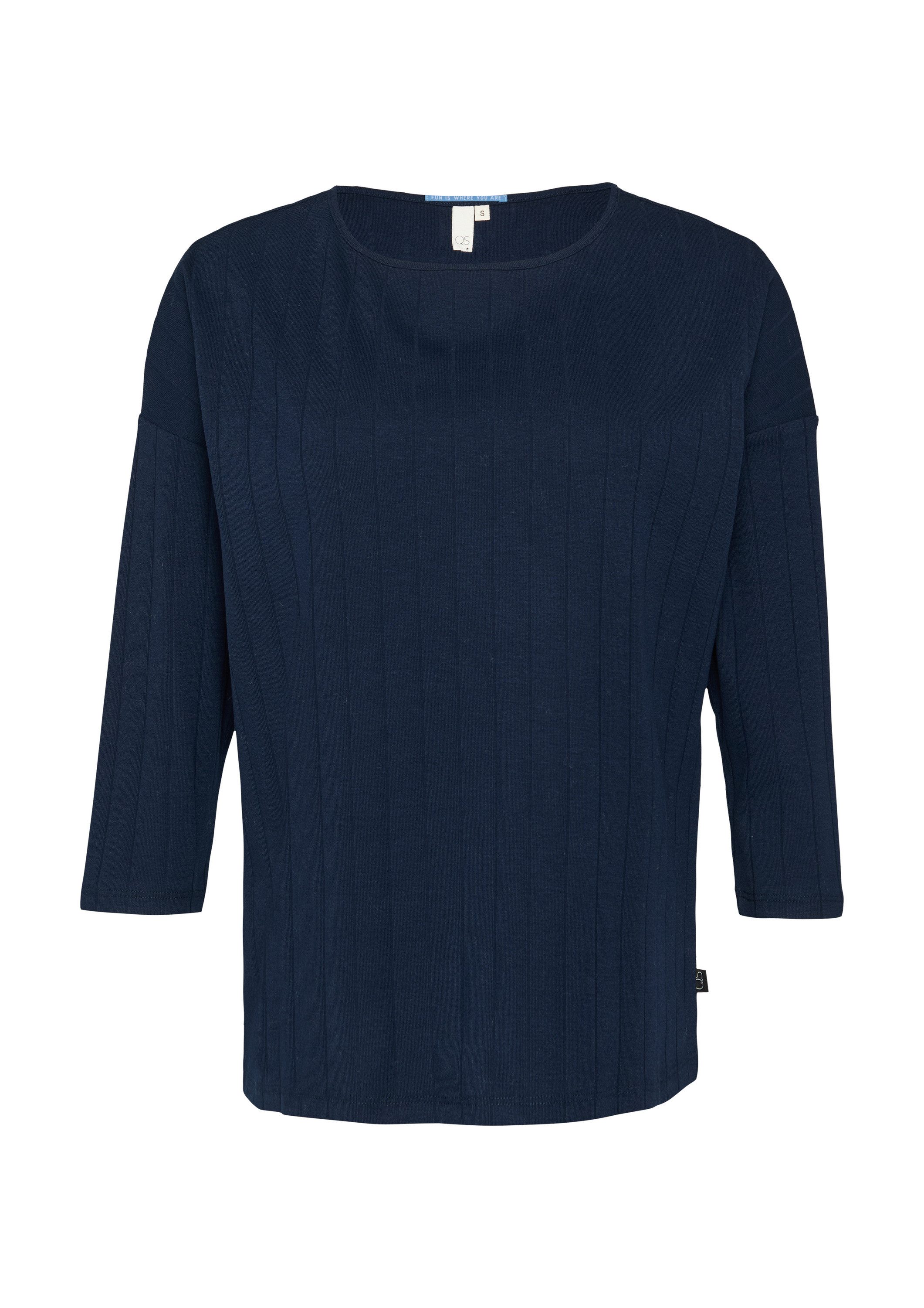 QS 3/4-Arm-Shirt T-Shirt Shirt im Loose günstig online kaufen