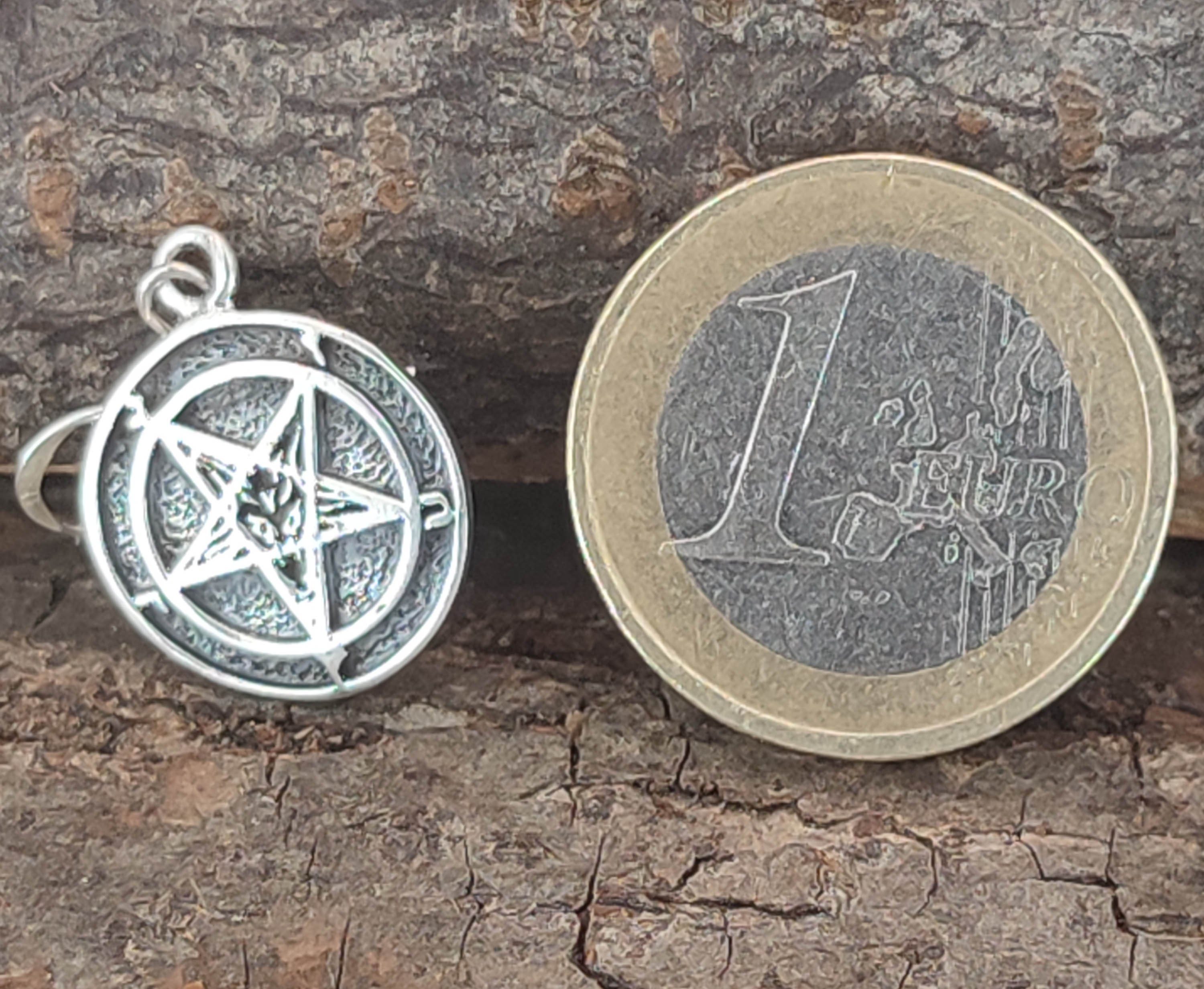 OR-23 Pentagramm Ohrring Ohrringe Baphomet Leather Ohrhänger Ohrhänger-Set of Kiss