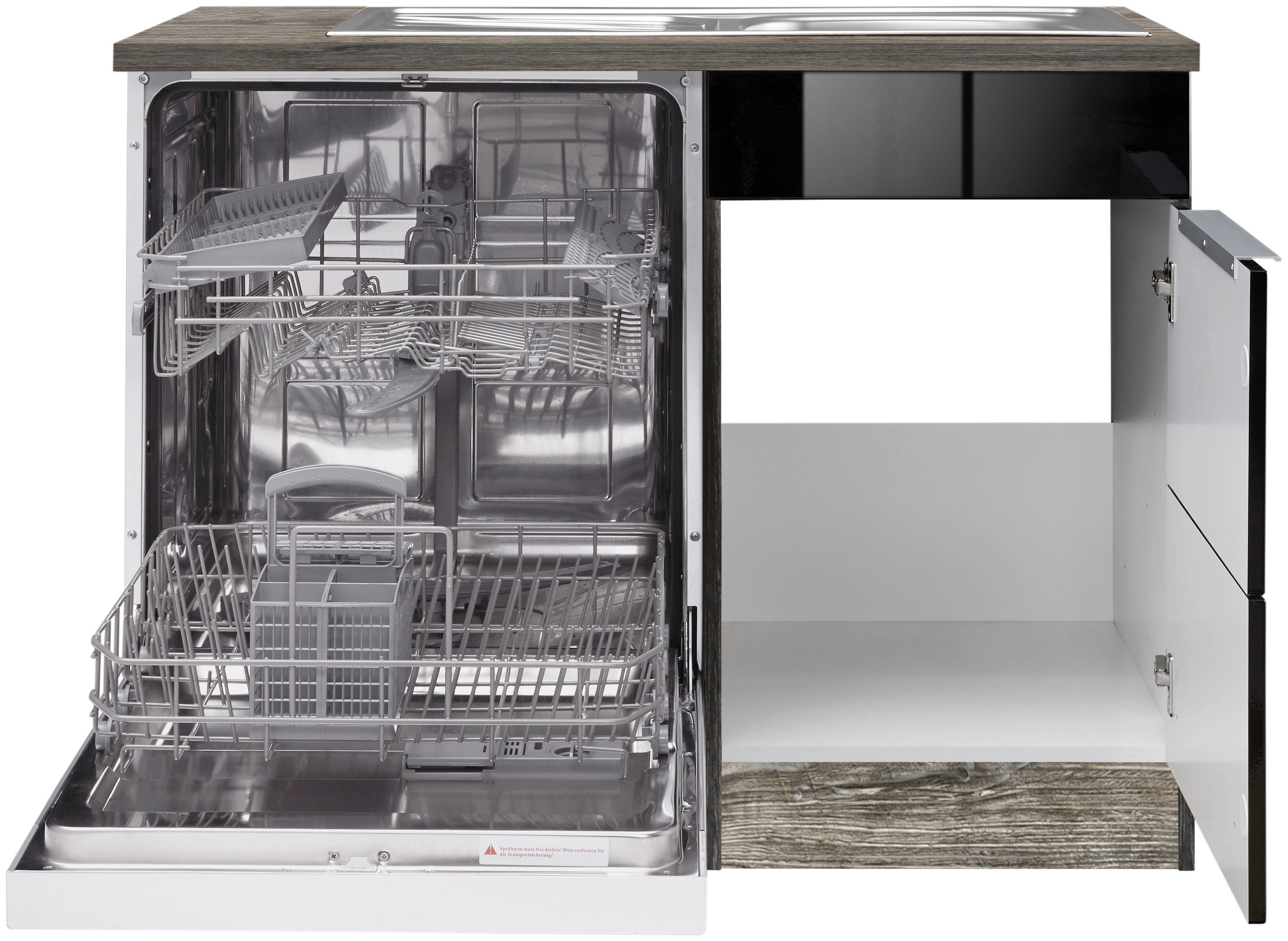 KOCHSTATION Spülenschrank "KS-Brindisi", 110 cm breit, inkl. Möbeltür für G günstig online kaufen