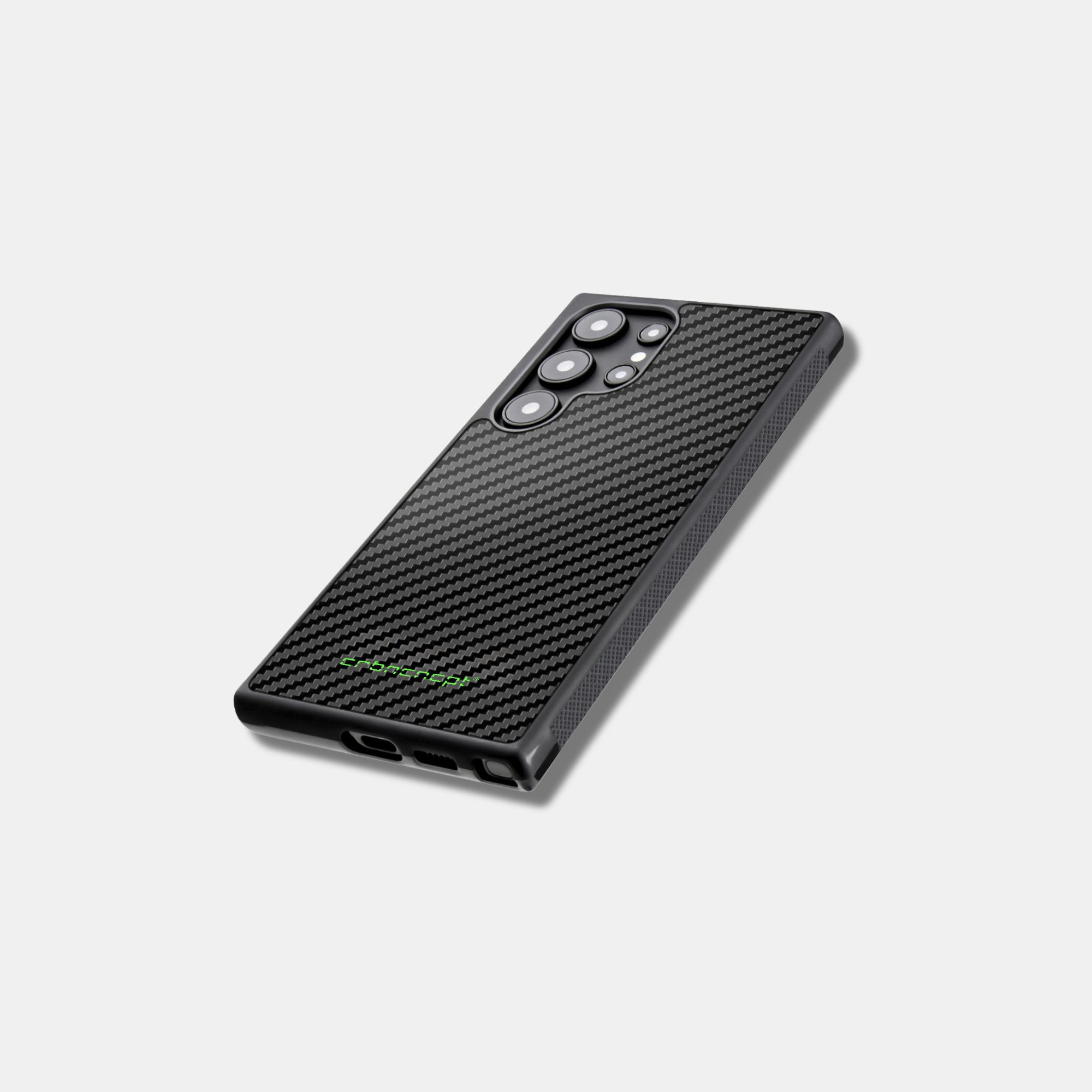 CRBNCNCPT Handyhülle Carbon Fiber Samsung Galaxy S24 S25 Plus Ultra Hülle Case Schwarz, MagSafe, Magnetisch, Superleicht, Ultrarobust