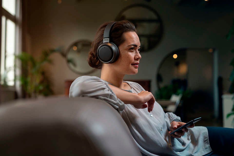 Philips Fidelio Musik, Assistant, L3 und (Active Bluetooth, Cancelling A2DP Steuerung (ANC), AVRCP Google HSP) Freisprechfunktion, für integrierte Noise Anrufe Bluetooth, Over-Ear-Kopfhörer HFP, Sprachsteuerung, Alexa