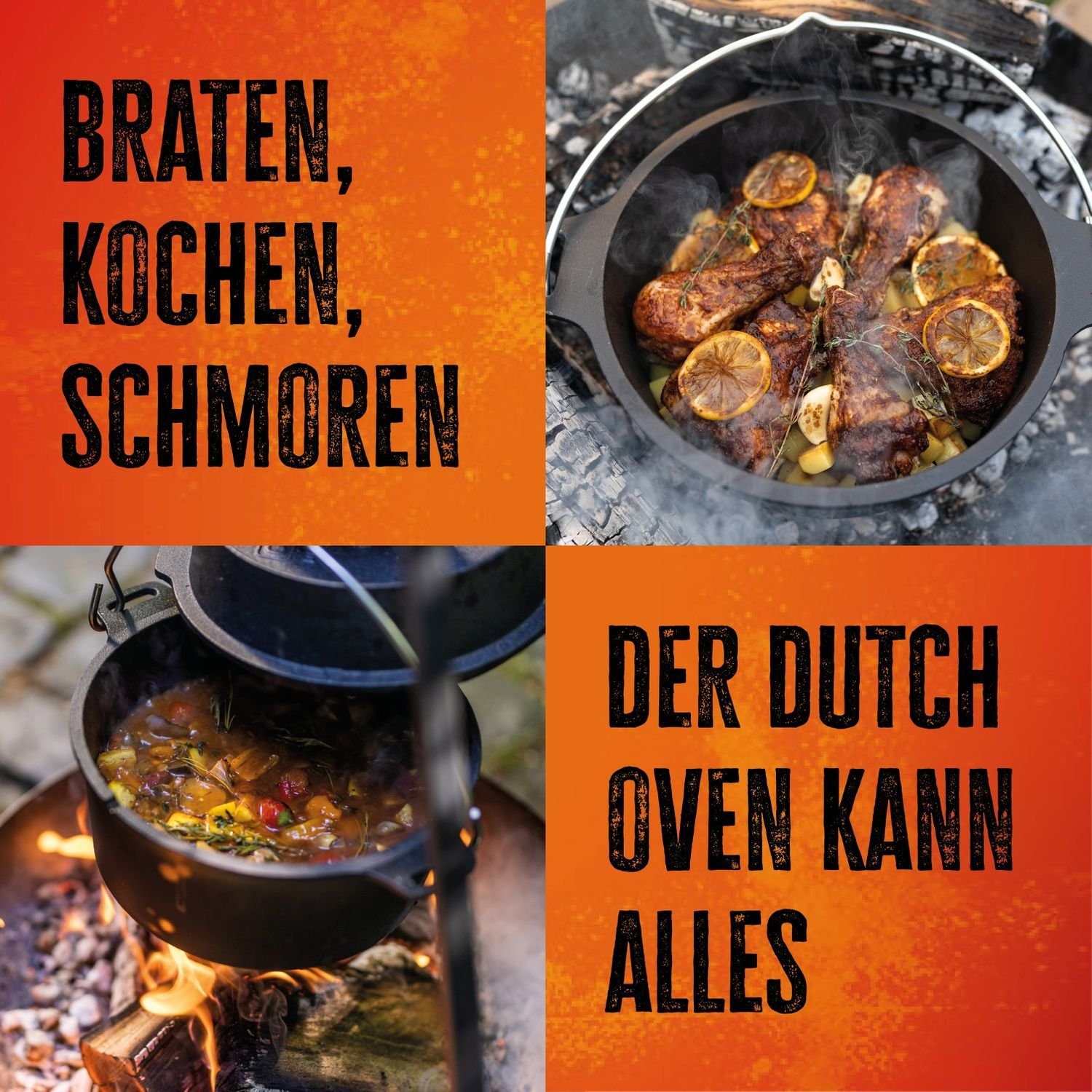 Oven Edition Bratentopf Dutch BBQ Grillfürst Grillfürst DO2