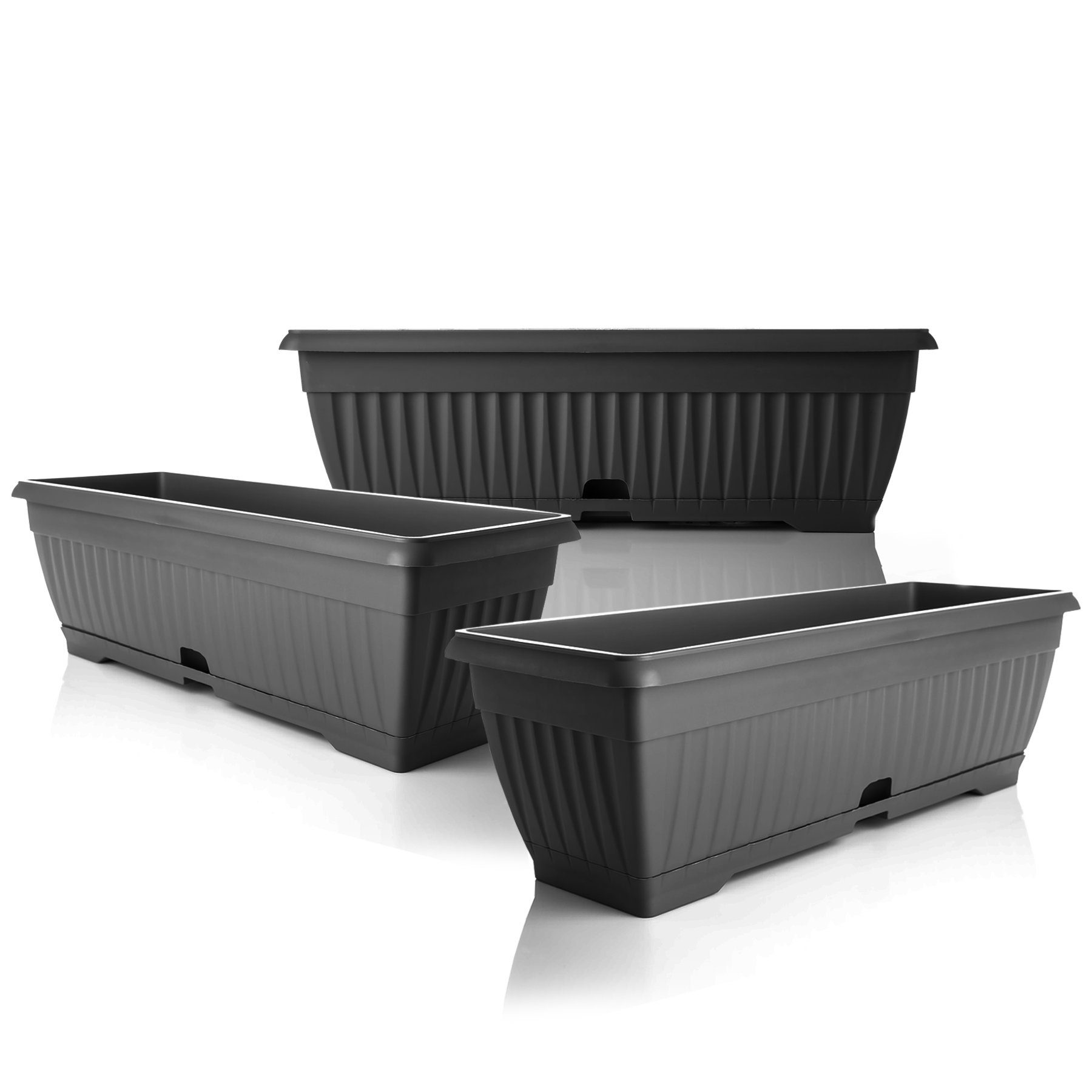 BigDean Blumenkasten 3x Blumenkasten 50 cm günstig online kaufen