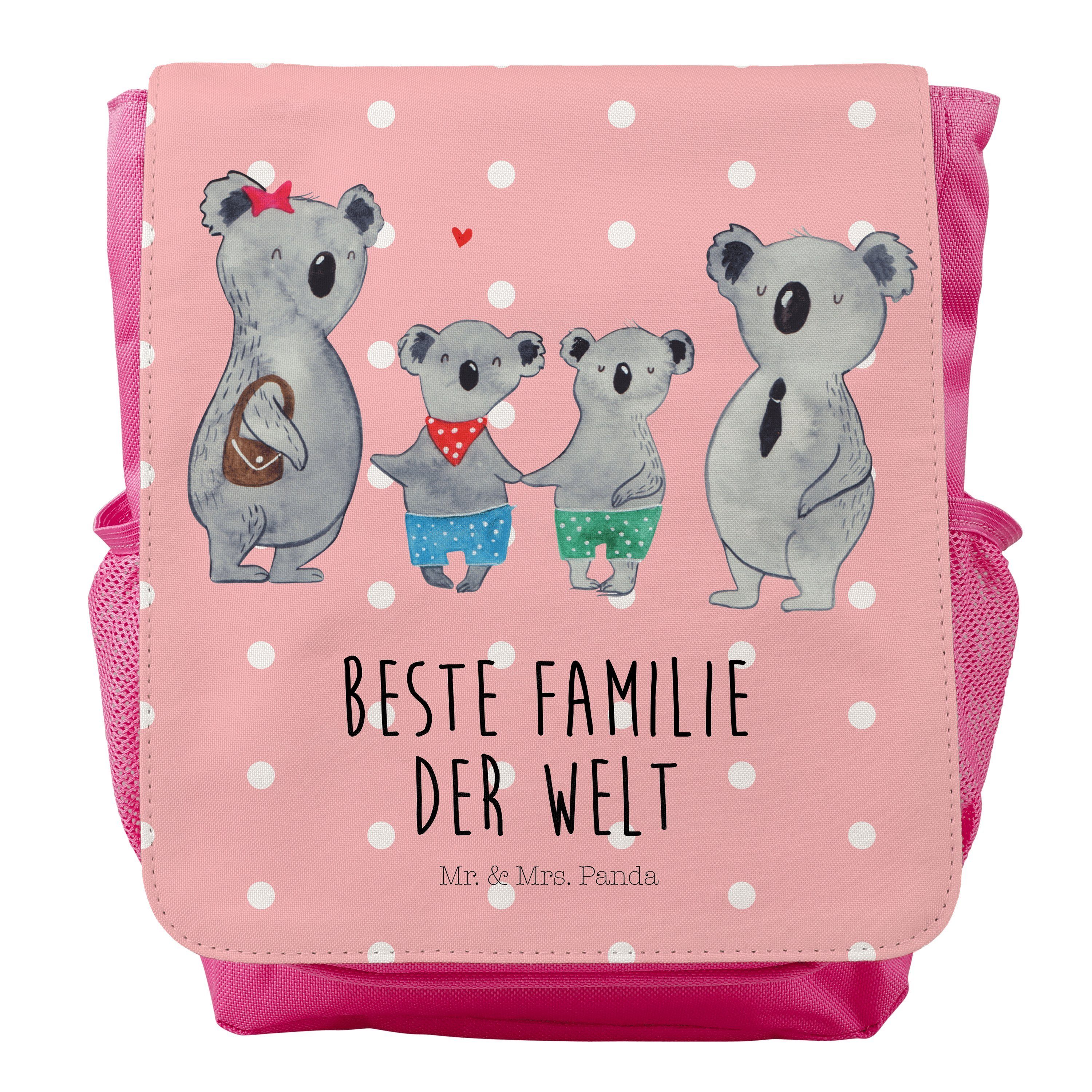 Mr. & Mrs. Panda Kinderrucksack Koala Familie zwei - Rot Pastell - Geschenk, Familienzeit, Opa, Kids