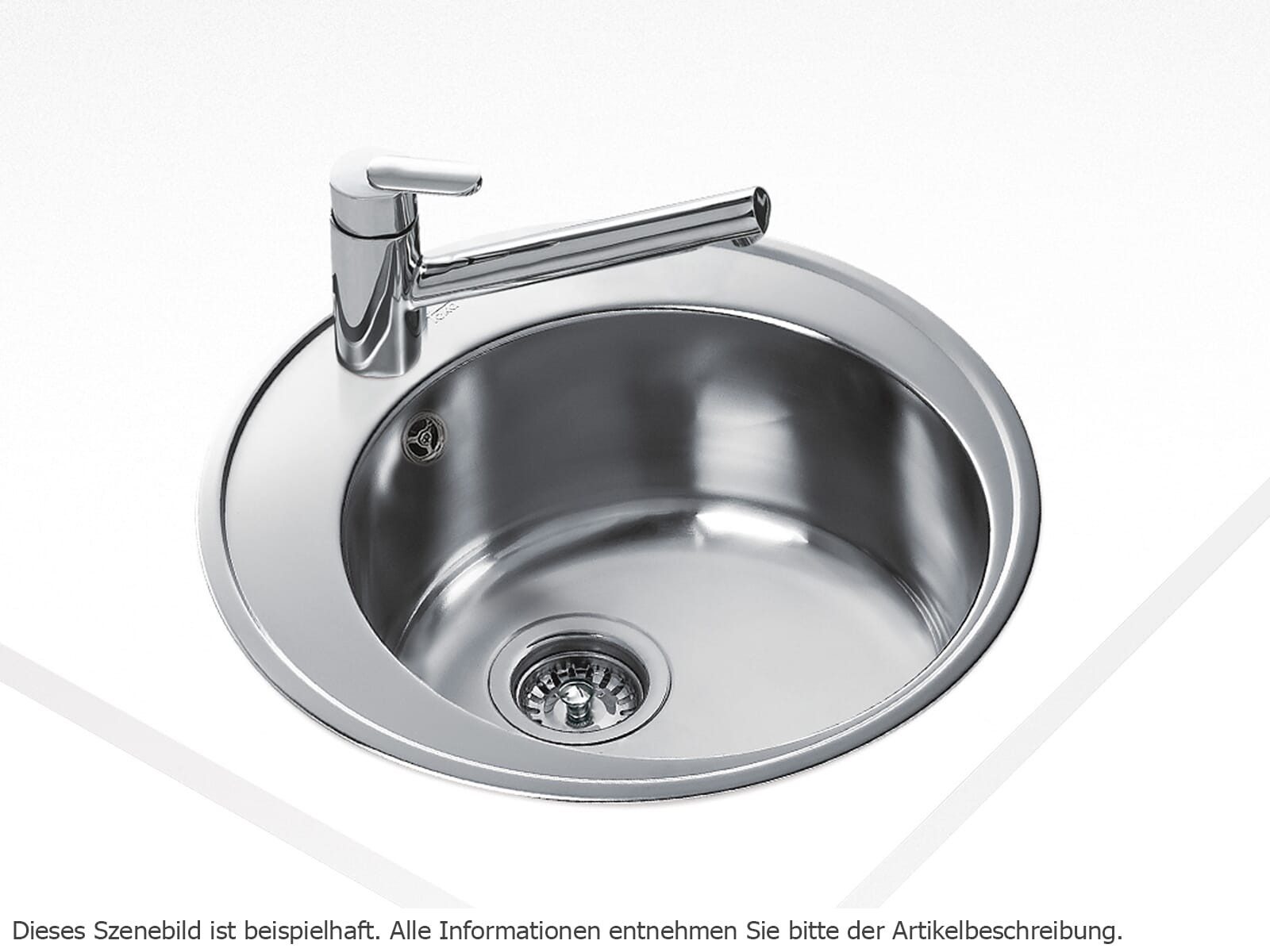 Teka Edelstahlspüle, rund, 51/51 cm, (1 St)