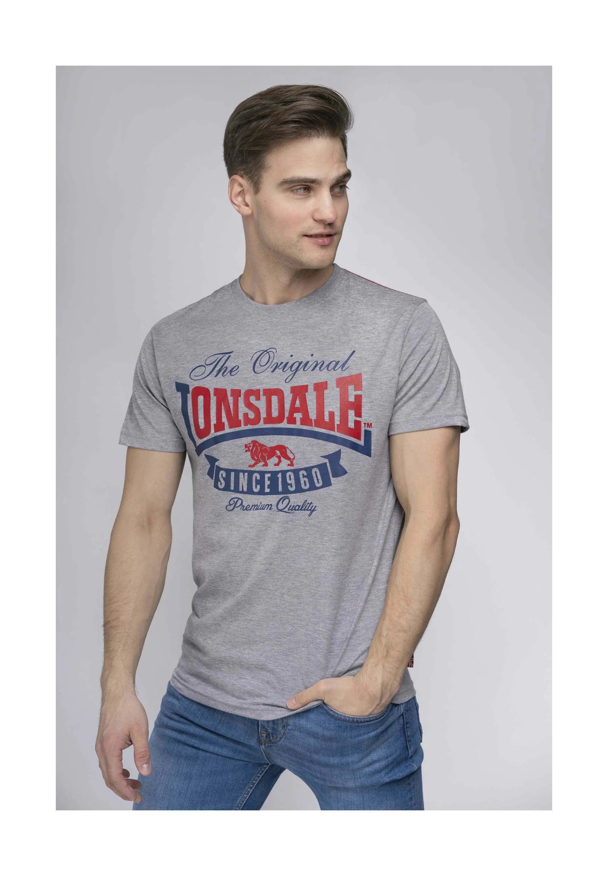 Lonsdale Kurzarmshirt Herren T-Shirt normale Passform CORRIE
