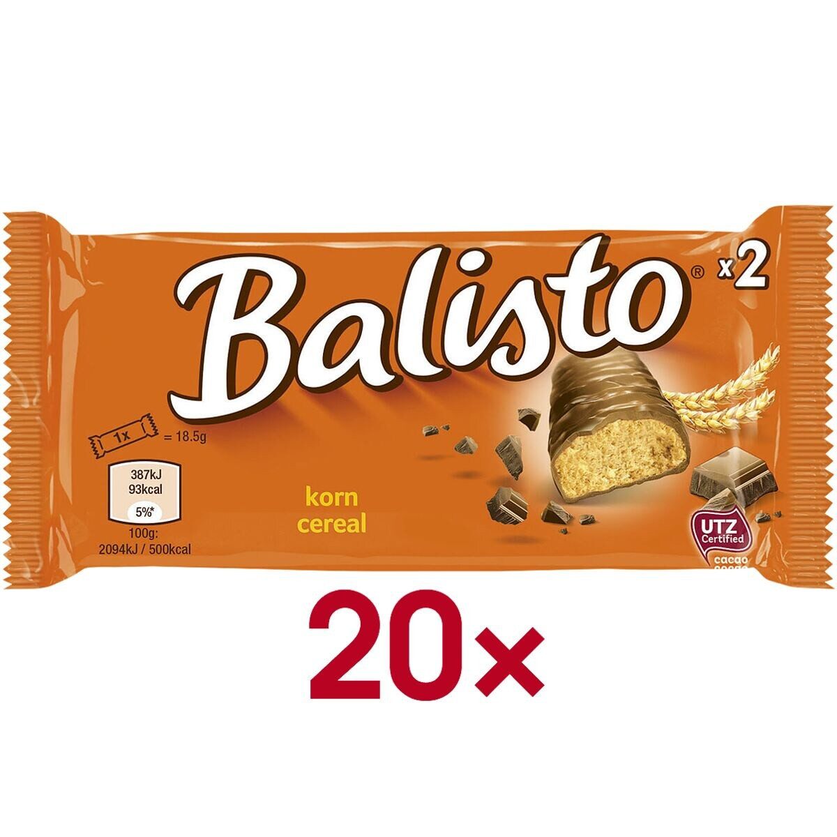 Balisto Riegel Korn-Mix, 20 Schokoriegel