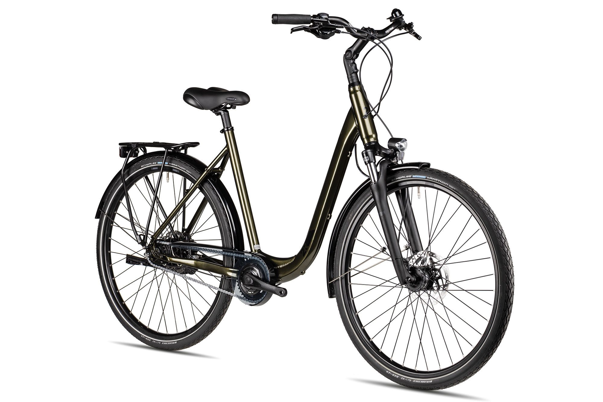 2R Manufaktur Cityrad TRS Plus Wave, 8 Gang Shimano Nexus 7 SG-C6001 Rücktritt Schaltwerk, Nabenschaltung Rücktritt, hydraulische Scheibenbremse grün