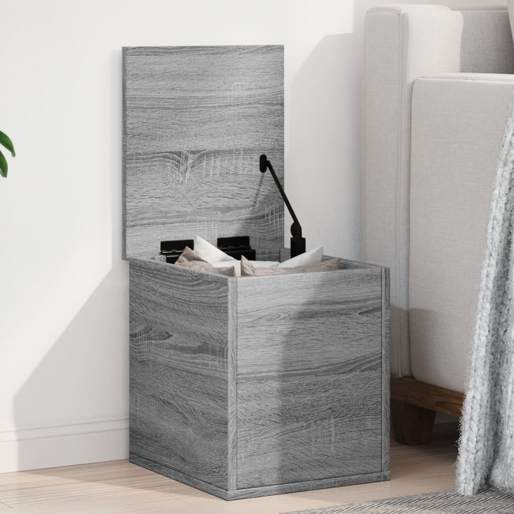vidaXL Aufbewahrungsbox Truhe Grau Sonoma 30x35x35 cm Holzwerkstoff (1 St)