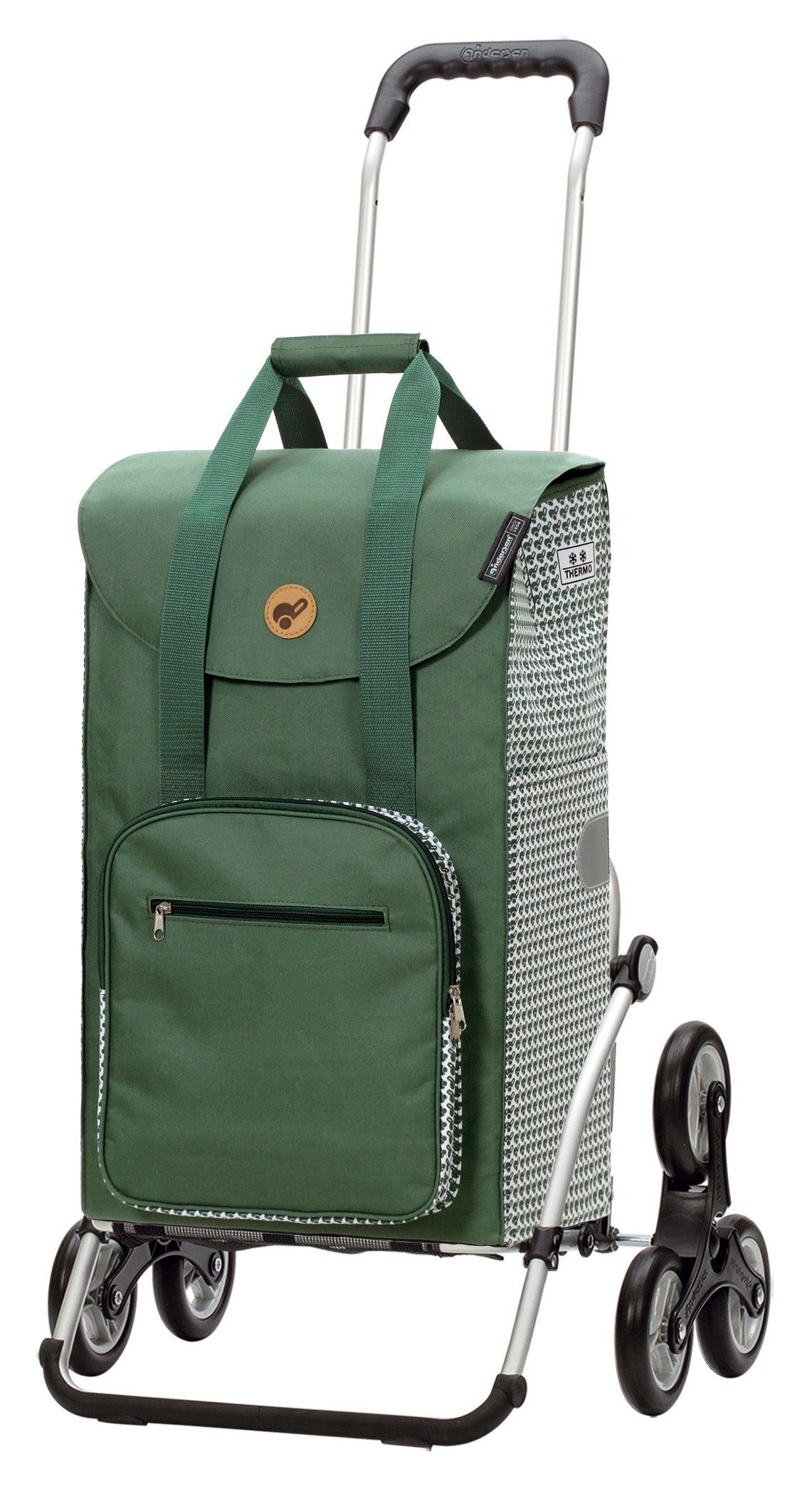 Andersen Einkaufstrolley Treppensteiger Royal Shopper Liska, 56 l grün