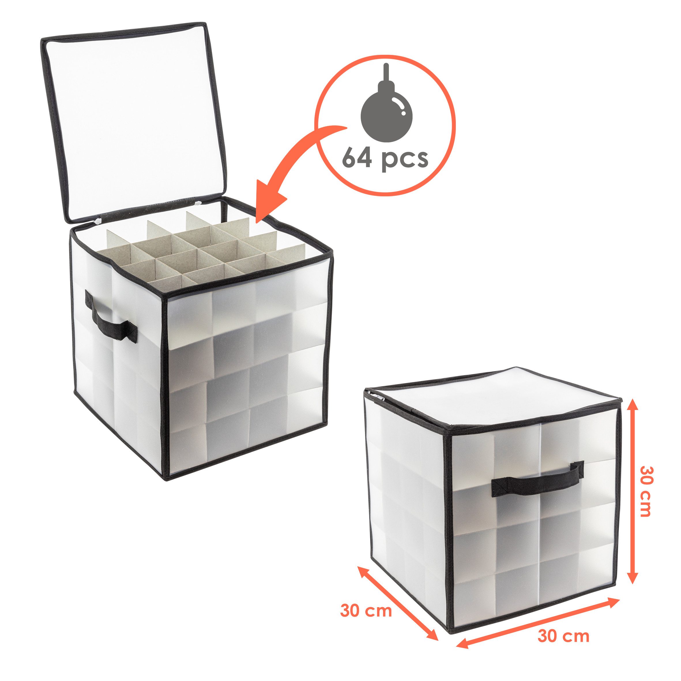 Spetebo Aufbewahrungsbox für Christbaumkugeln (Weihnachtsschmuck Sortierbox günstig online kaufen