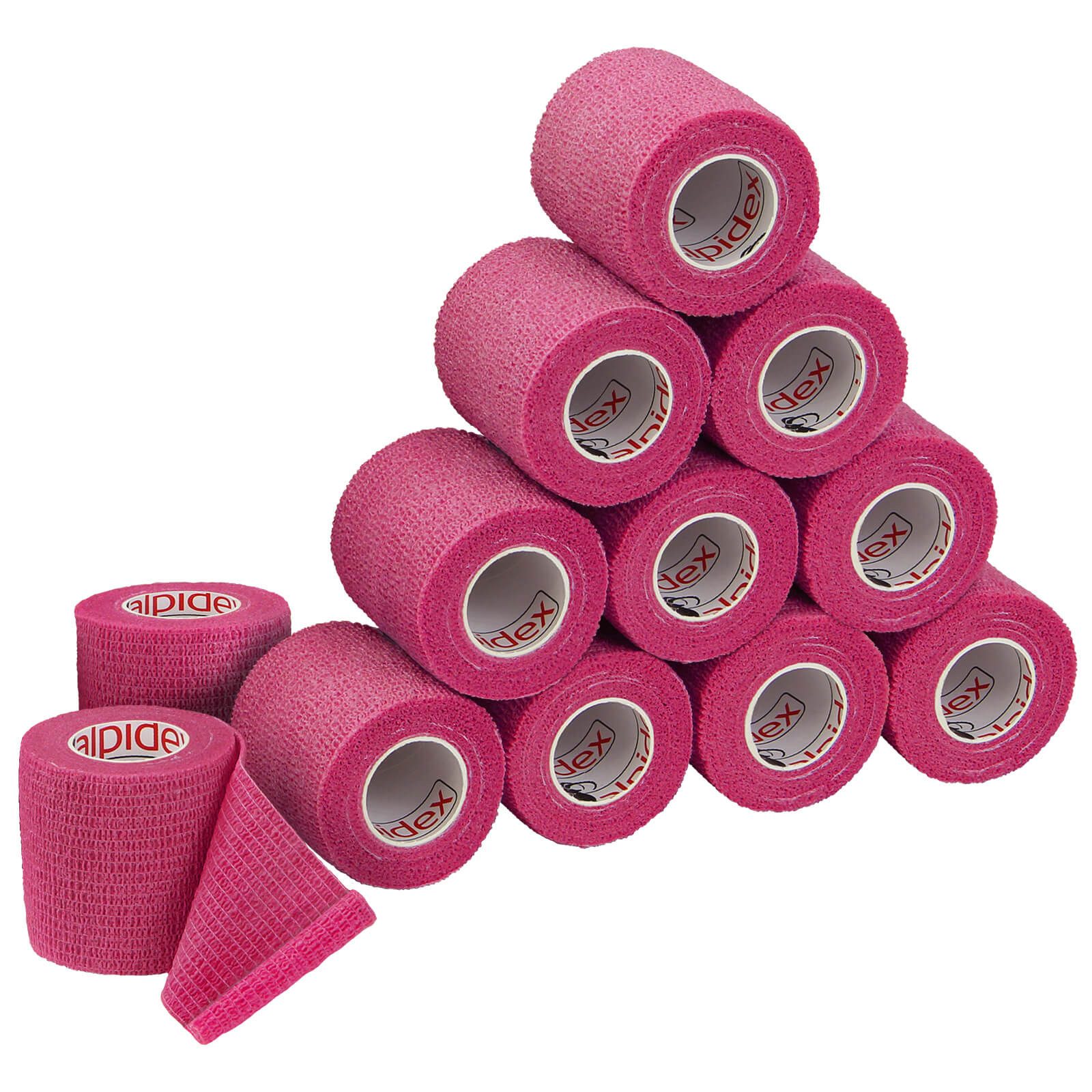 ALPIDEX Bandage 12 Rollen Haftbandage 5 cm x 4.5 m selbstklebender Verband