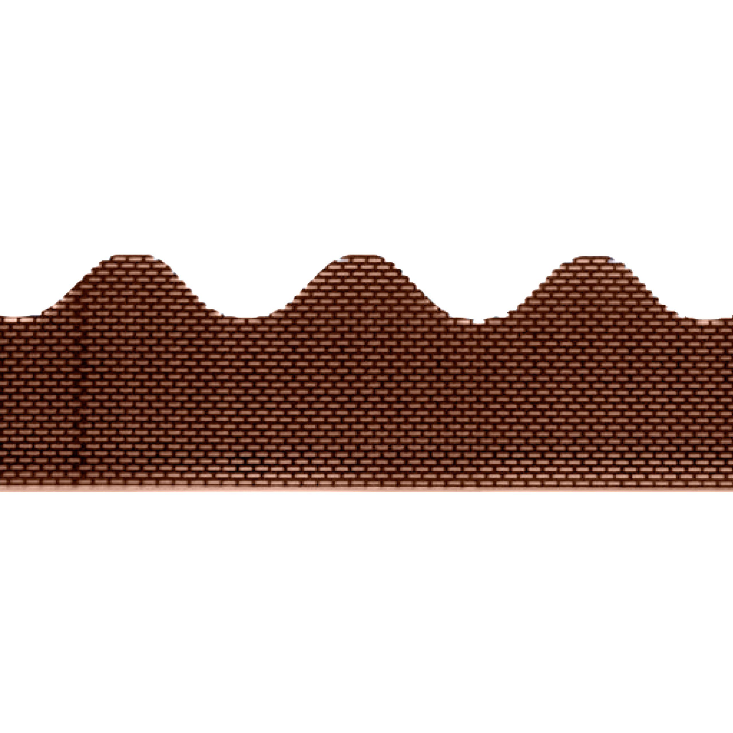 Fassadenprofile Profil (Traufenbelüftungsprofil wellenförmig, 105 cm, PVC 1 Stück Braun, 1-St), für Wellplattenprofil 6 geeignet, optimale Fassaden- & Dachbelüftung