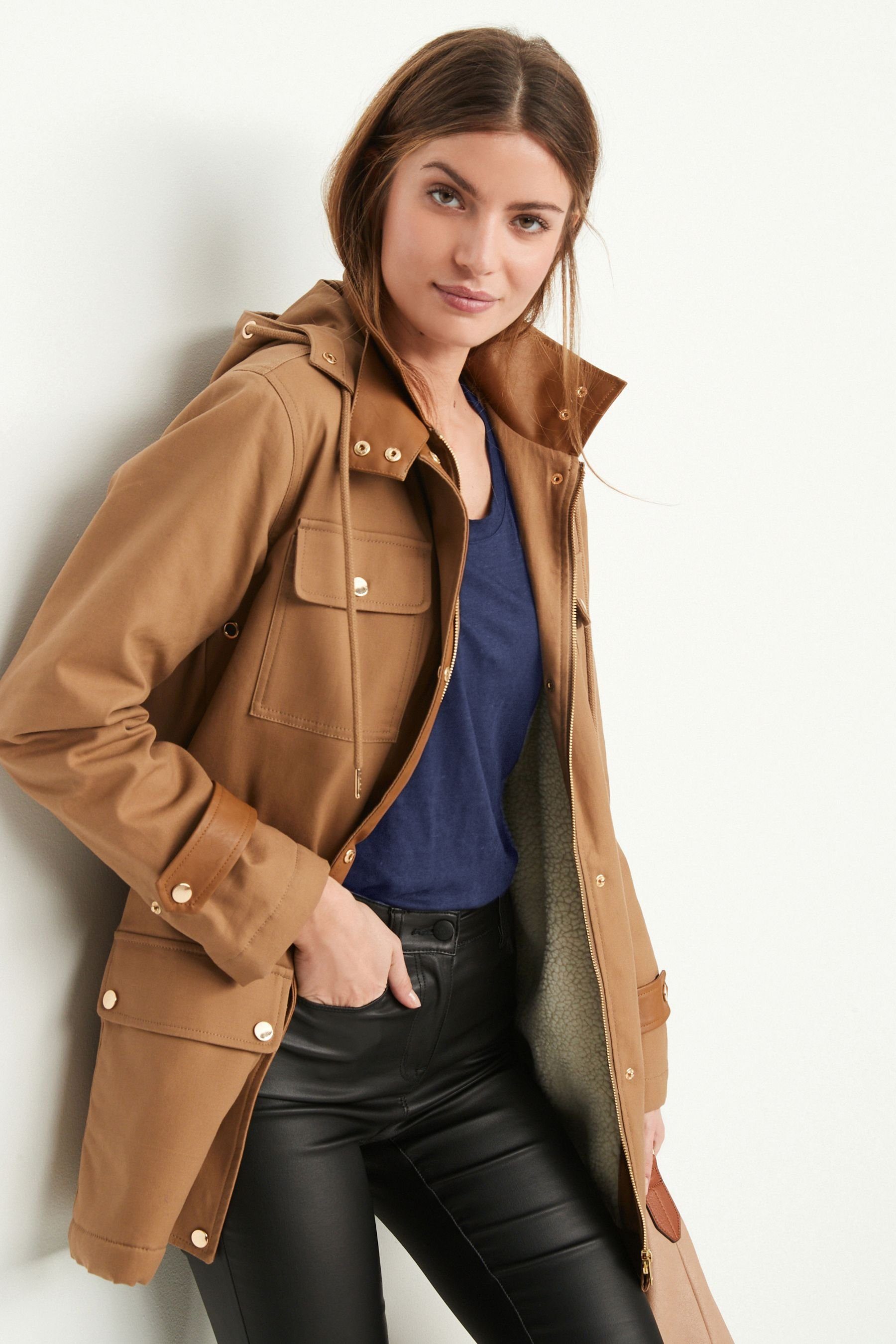 Next Parka Utility-Jacke mit Borgfutter (1-St) günstig online kaufen