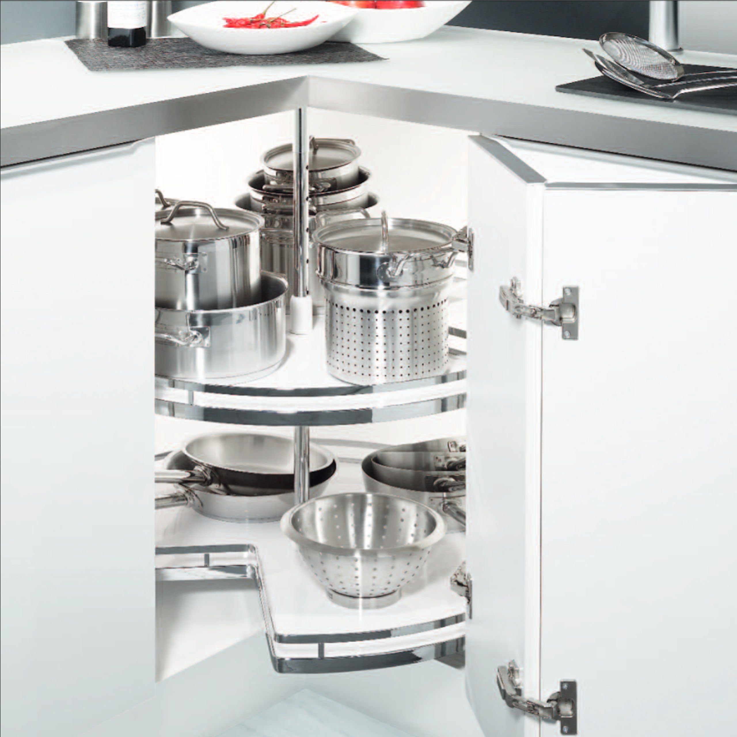 Kesseböhmer Auszugsboden 3/4-Kreis Drehbeschlag für 80er Eckschrank günstig online kaufen