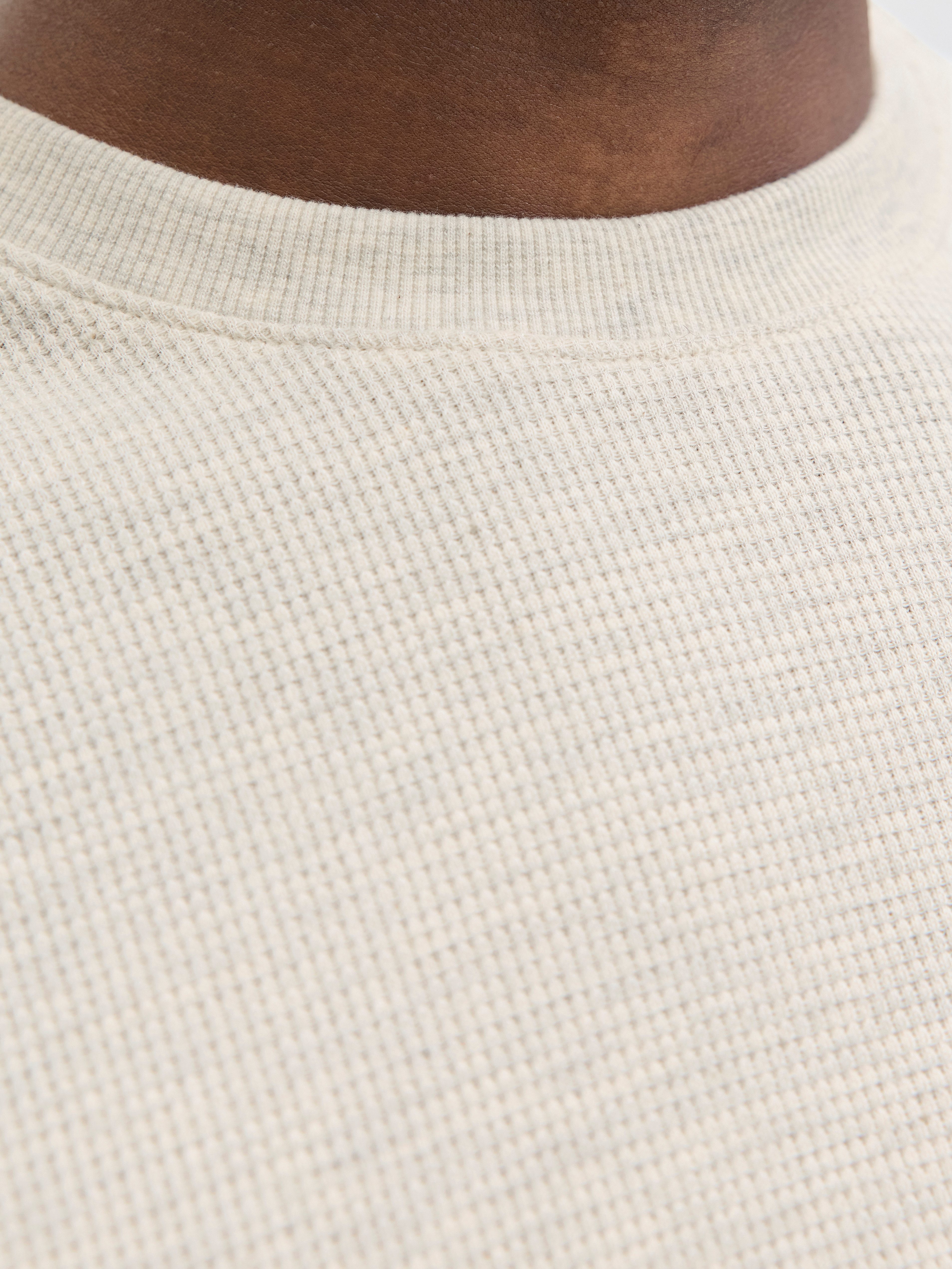 Jack & Jones Rundhalsshirt JJEAUSTIN TEE SS NOOS Materialmix, relaxed fit – Bild 5 von 5