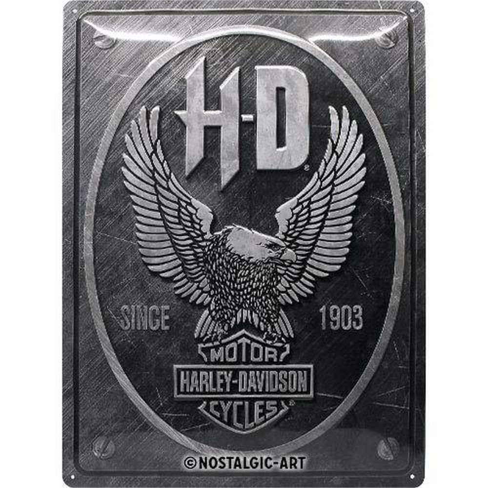 Nostalgic-Art Metallschild Blechschild 30 x 40 cm - Harley-Davidson - Metal Eagle