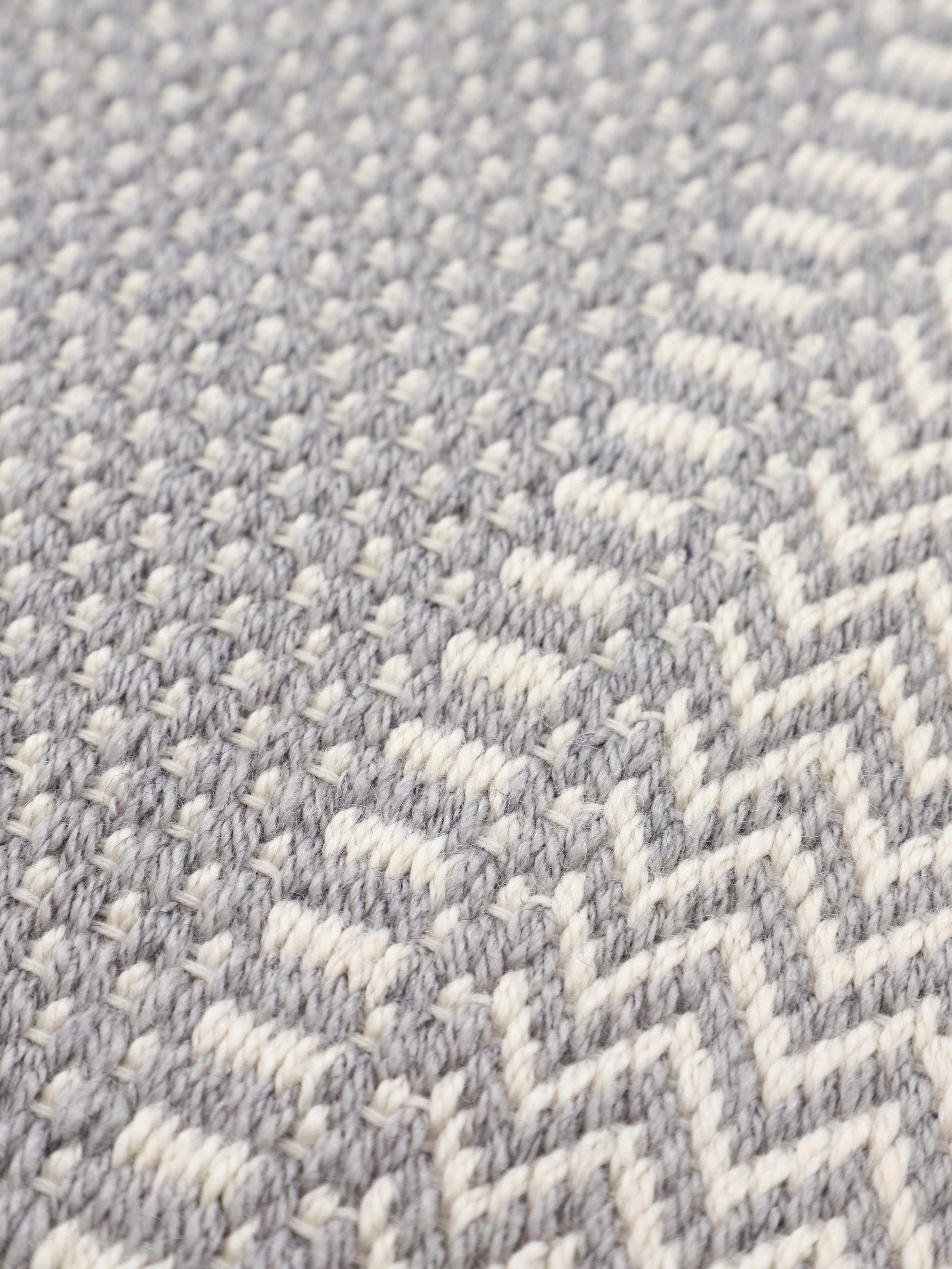 Teppich Frida 205, carpetfine, Optik (PET), recyceltem grau mm, Material Höhe: rechteckig, Wendeteppich, 100% 7 Flachgewebe, Sisal