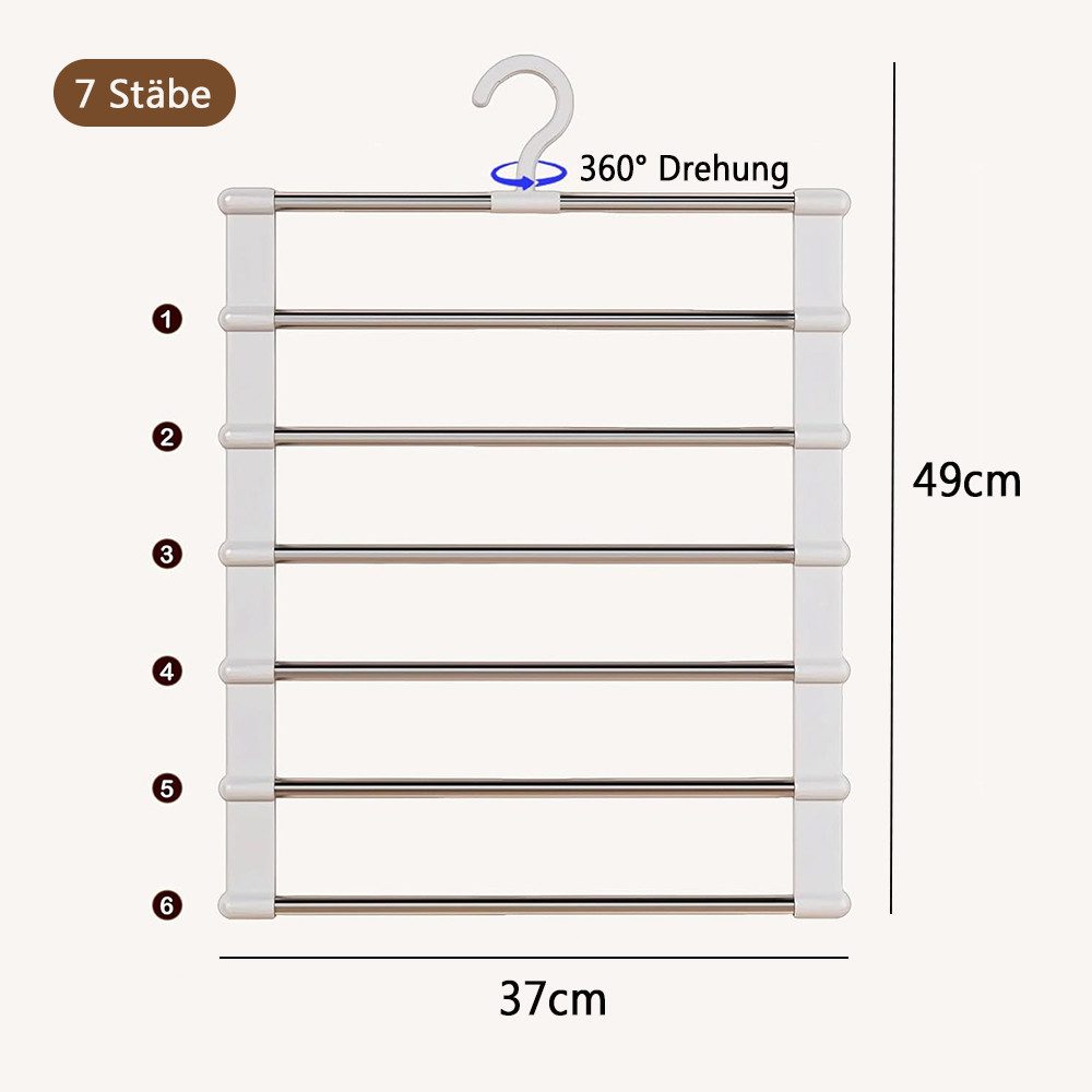 NUODWELL Kleiderbügel 2 Stück Hosenbügel,Faltbare Kleiderbügel,Spart günstig online kaufen