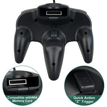 Welikera Gamepad für N64-Konsole System, Kabelgebunden Controller