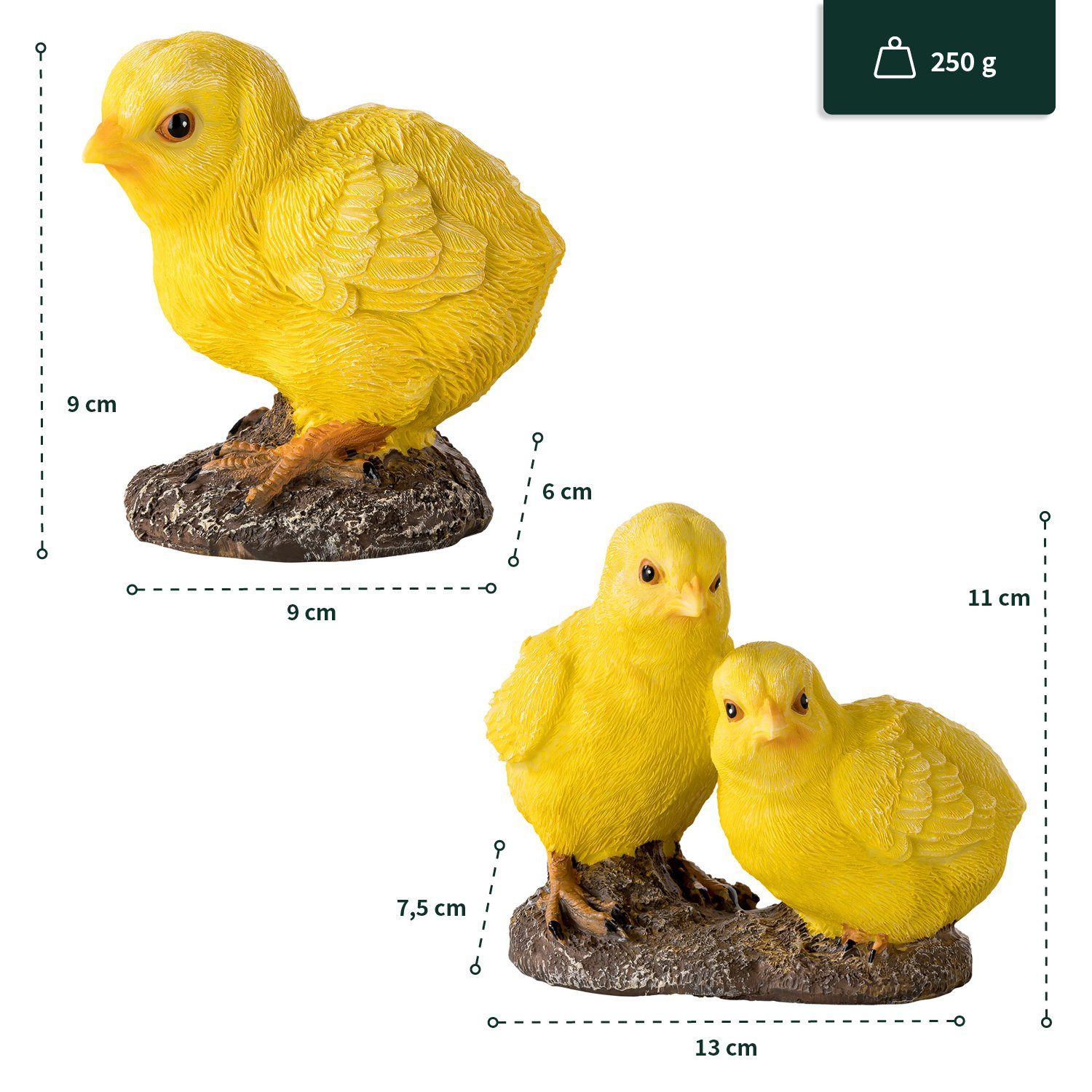 VERDOBA Gartenfigur Hühner, Hähne, Küken Gartenfiguren günstig online kaufen