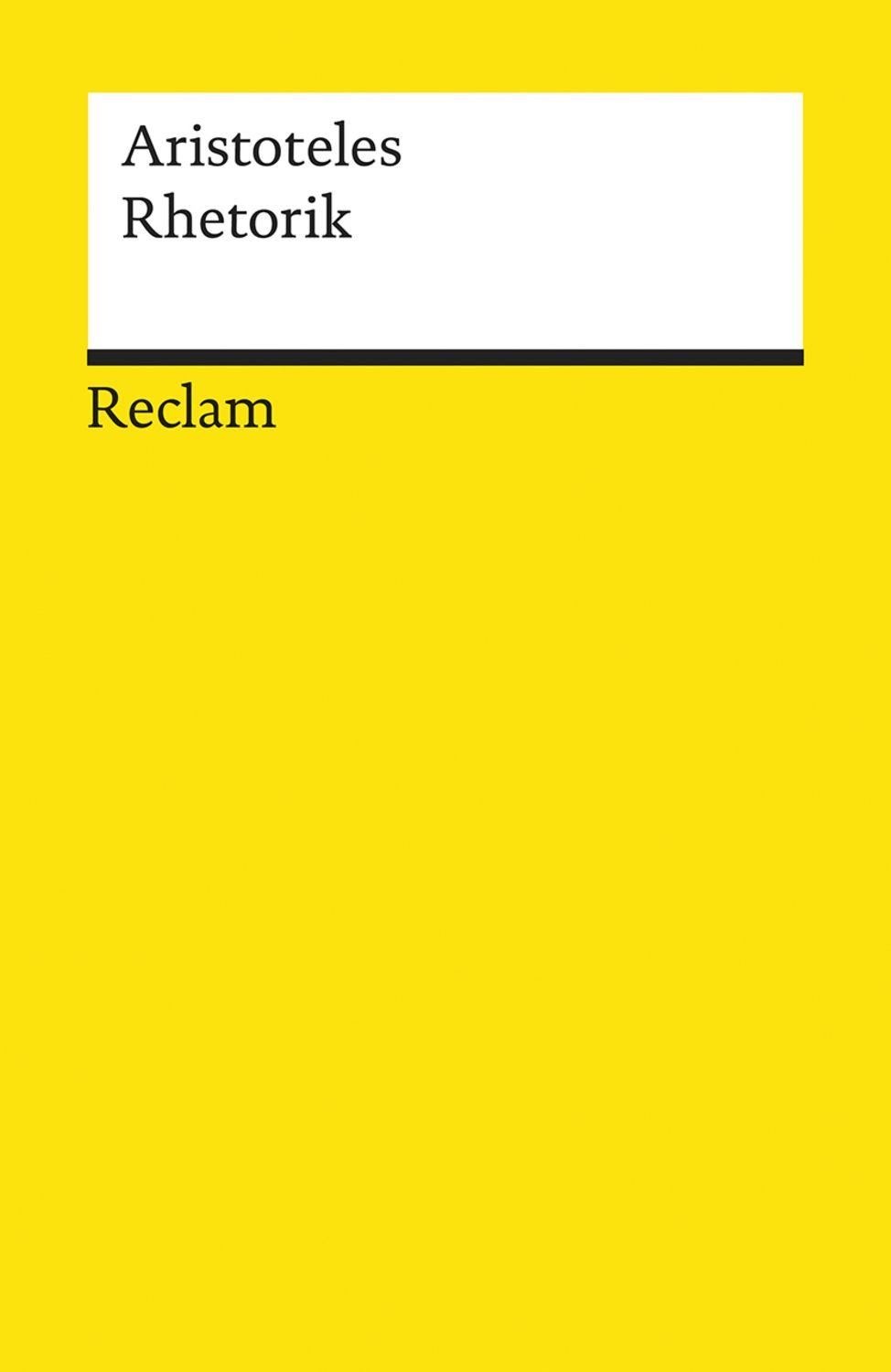Rhetorik / Aristoteles