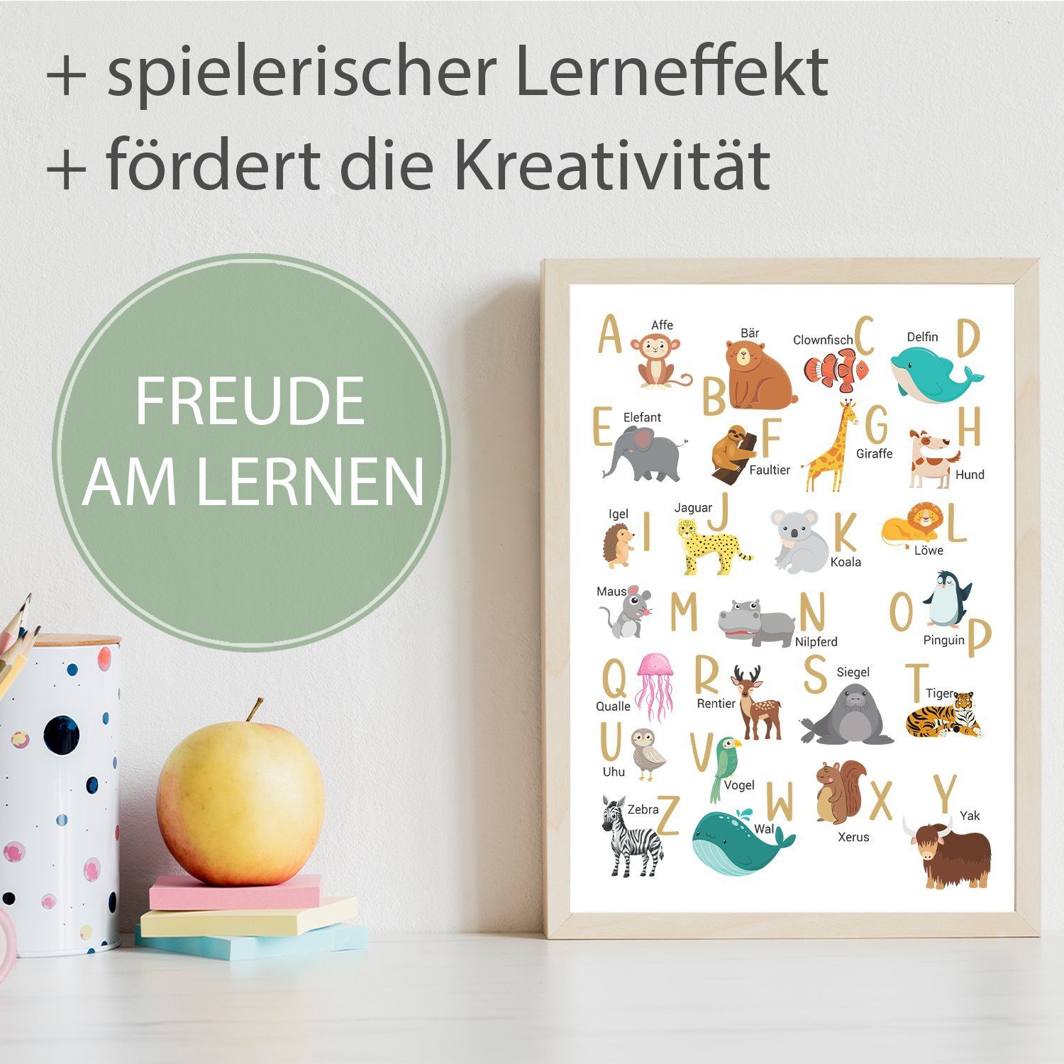 Tigerlino Poster 2er Set Kinderposter Tiere günstig online kaufen