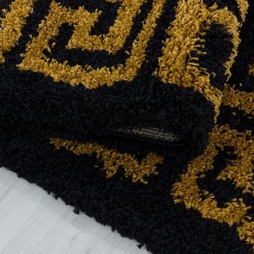 Teppich Hochflor Teppich Halo Goldfarbe, Teppich Boss, Läufer, Höhe: 30 mm