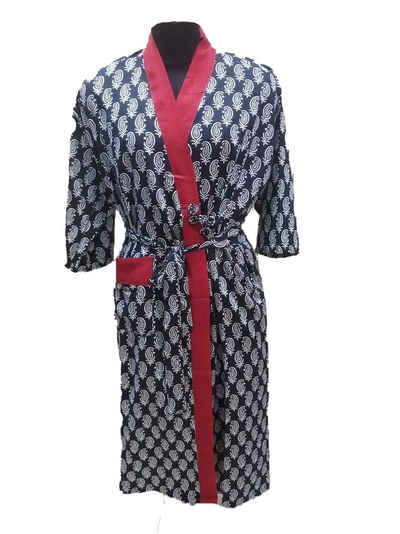 Damenbademantel »Kimono Bademantel für Damen gemustert Viskose luftig Einheitsgröße«, Indradanush, in Geschenktasche, Einheitsgröße, inklusive Innenband zum Fixieren