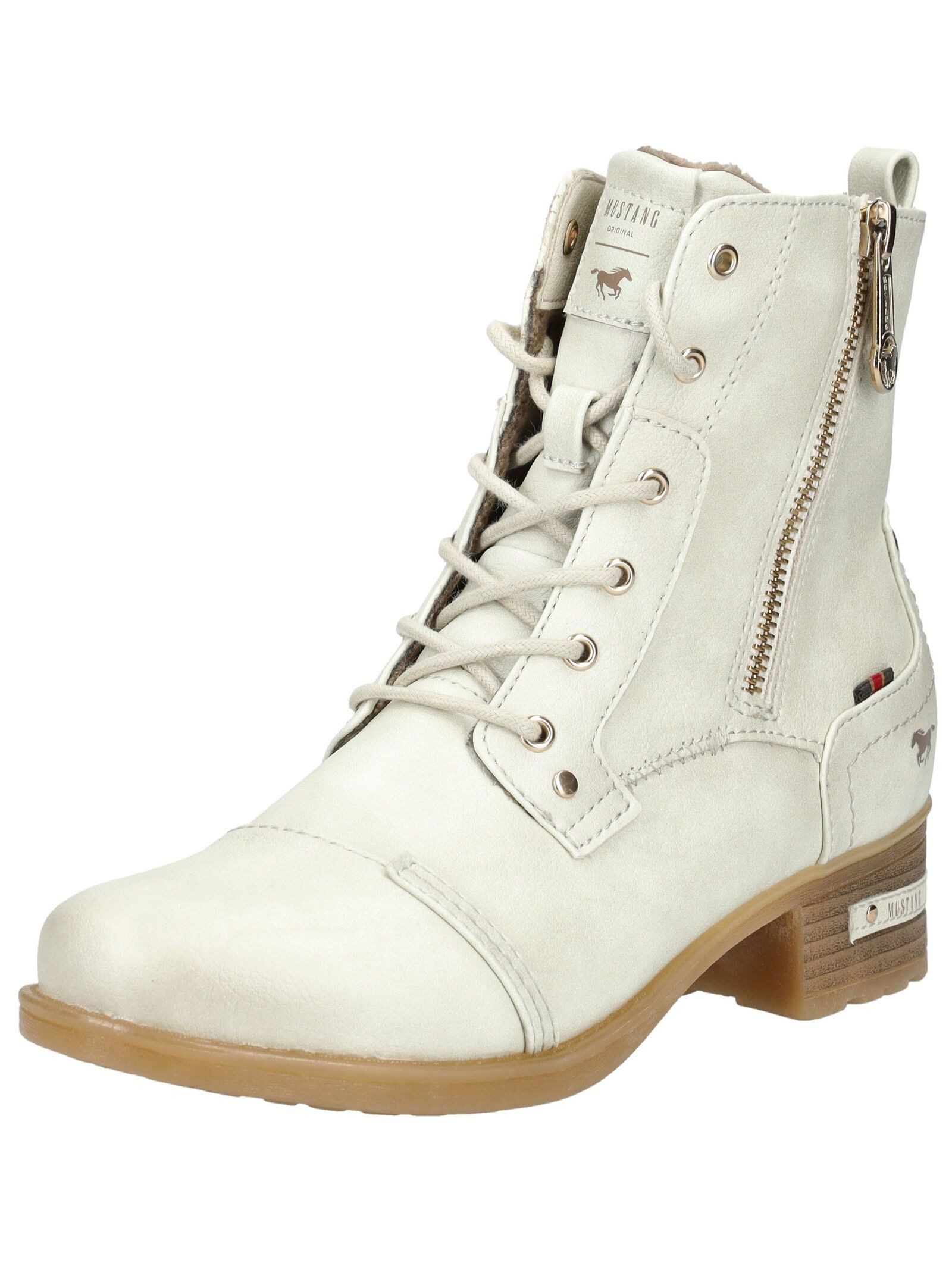MUSTANG Stiefelette Lederimitat Schnürstiefelette günstig online kaufen