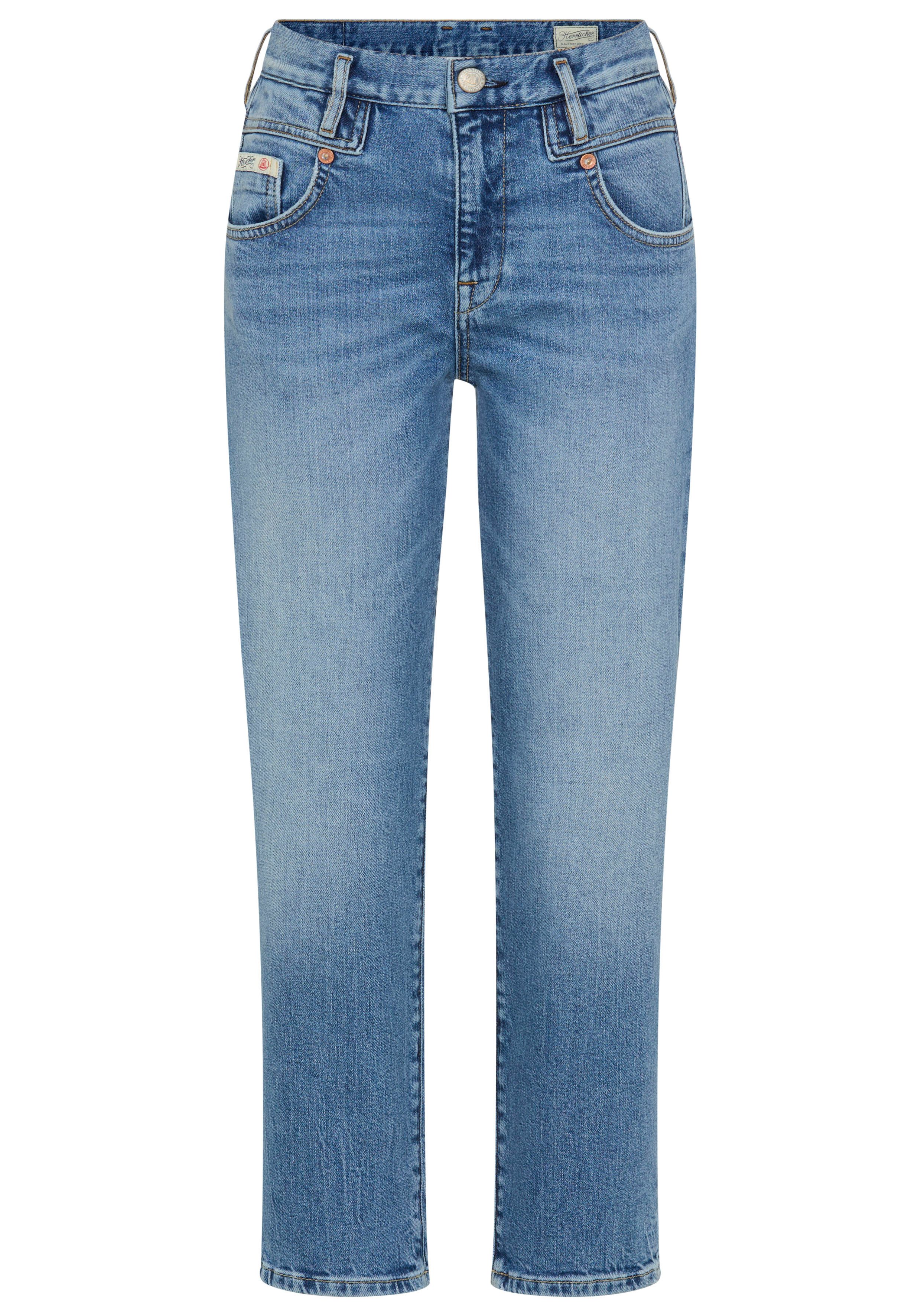 Herrlicher 5-Pocket-Jeans Breezy Cropped Denim Straight Fit