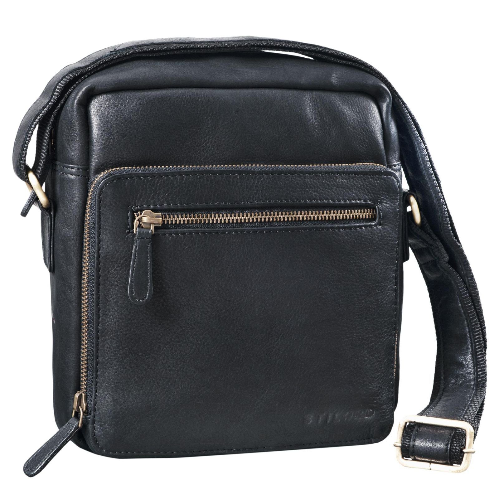 STILORD Messenger Bag "Nathan" Umhängetasche Herren schwarz