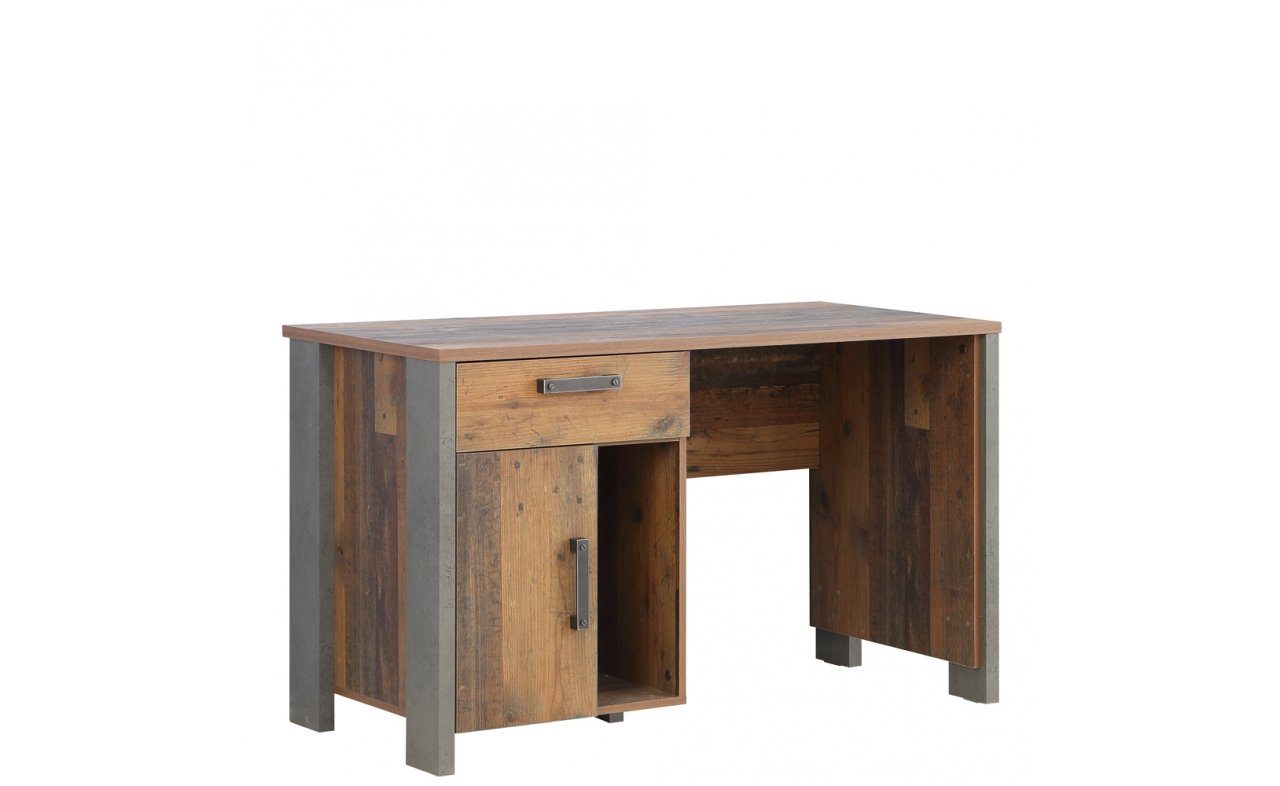 möbel-direkt.de Jugendzimmer-Set Clif in Dunkelgrau und Old- Wood Vintage, (Komplett Set, 4-tlg., verschiedene Zusammenstellungen wählbar), Mit Spiegel