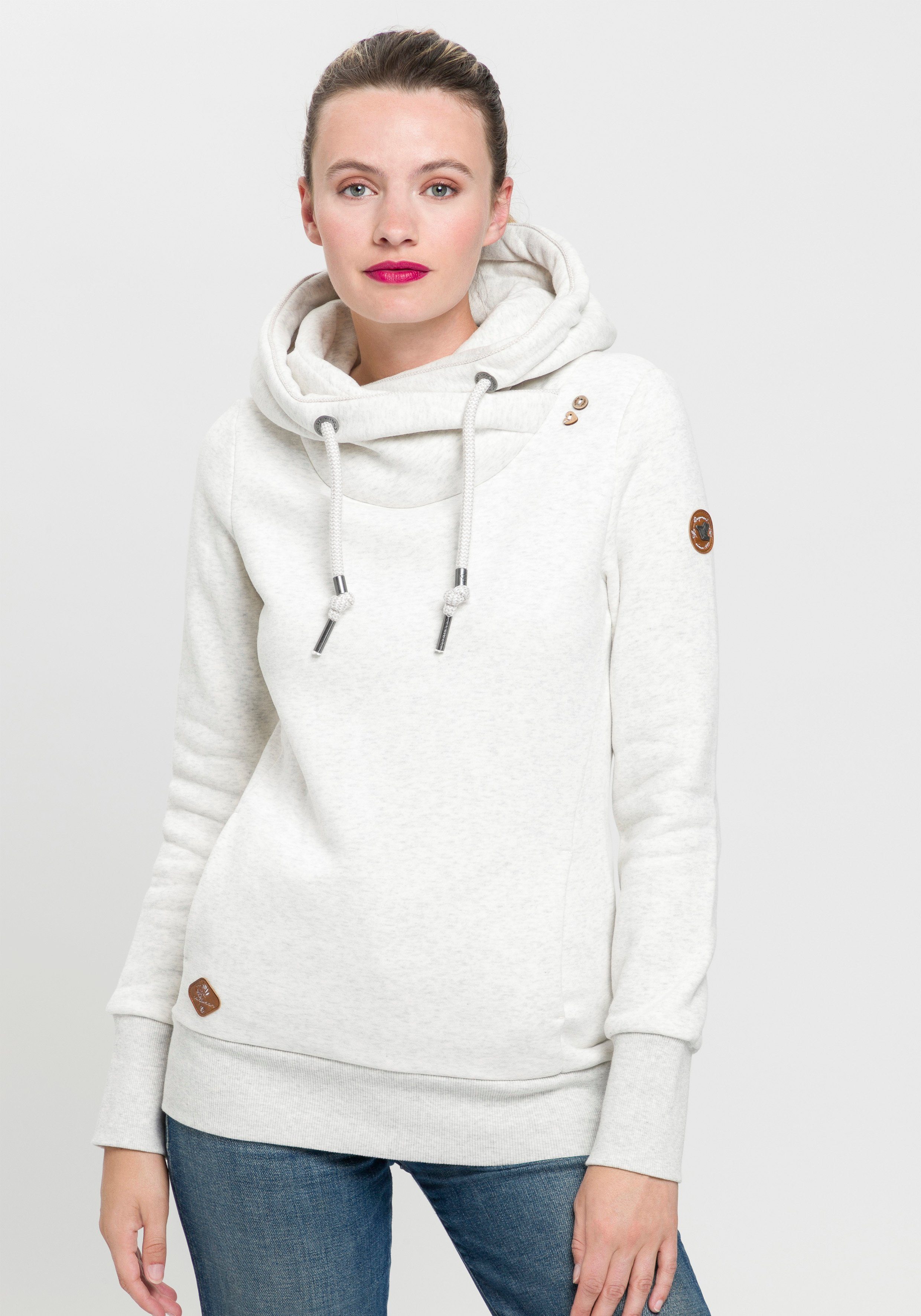 Ragwear Kapuzensweatshirt GRIPYBUTTON Sweater mit rustikalen günstig online kaufen