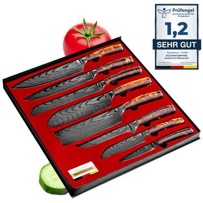 Küchenkompane Messer-Set Asiatisches Messerset Kasshoku 8-teiliges Küchenmesser Set Premium (8-tlg)