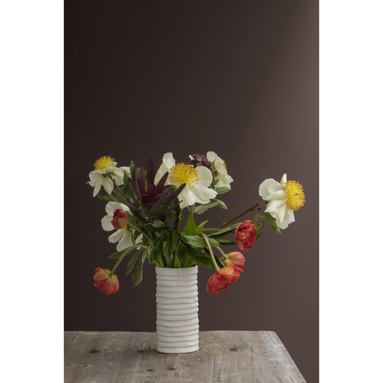 Ribbon Vase Off-White Mette Ditmer (L) Dekovase