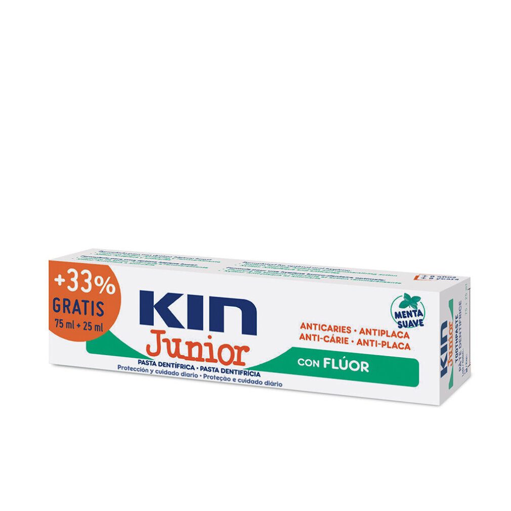 Kin Zahnpasta Junior Minze Milde Zahnpasta 75ml+25ml