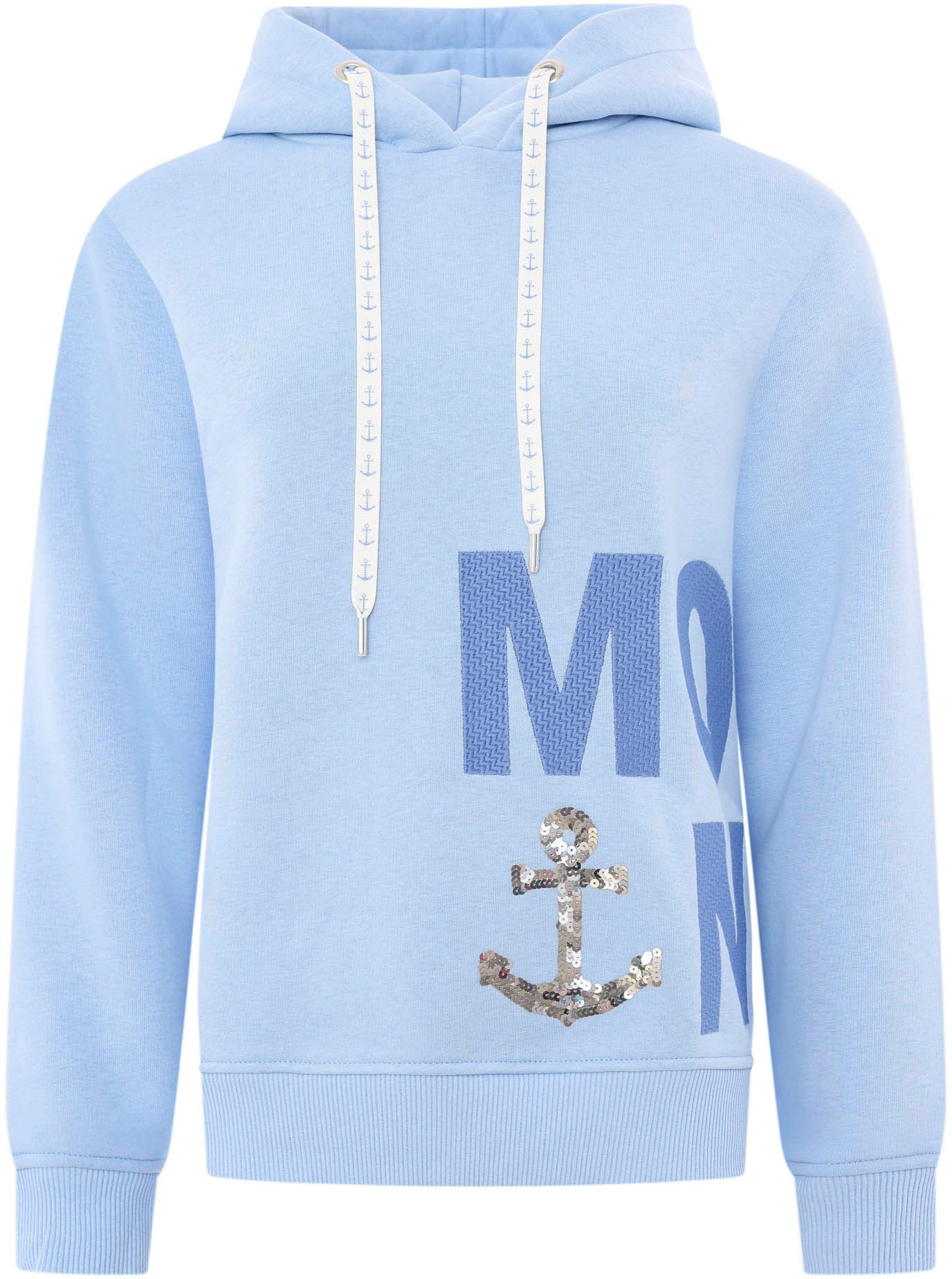 Zwillingsherz Hoodie "Paillette MOIN" mit Paillettenanker günstig online kaufen