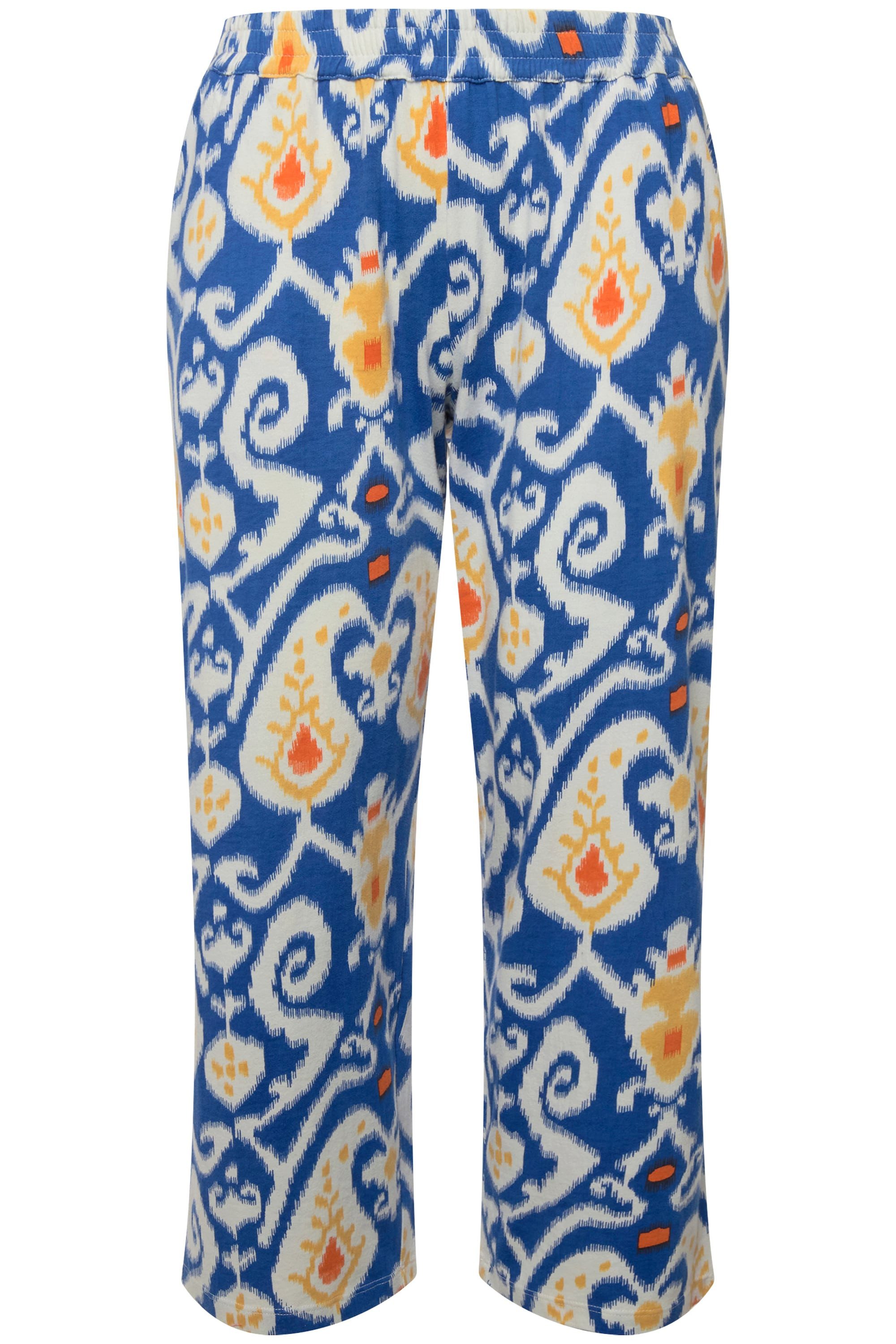 Ulla Popken Schlupfhose 7/8-Jerseyhose bedruckt weites günstig online kaufen