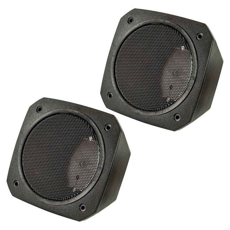 tomzz Audio Aufbau Lautsprecher Gehäuse für 100x100 mm DIN Lautsprecher Retro KFZ Auto-Lautsprecher