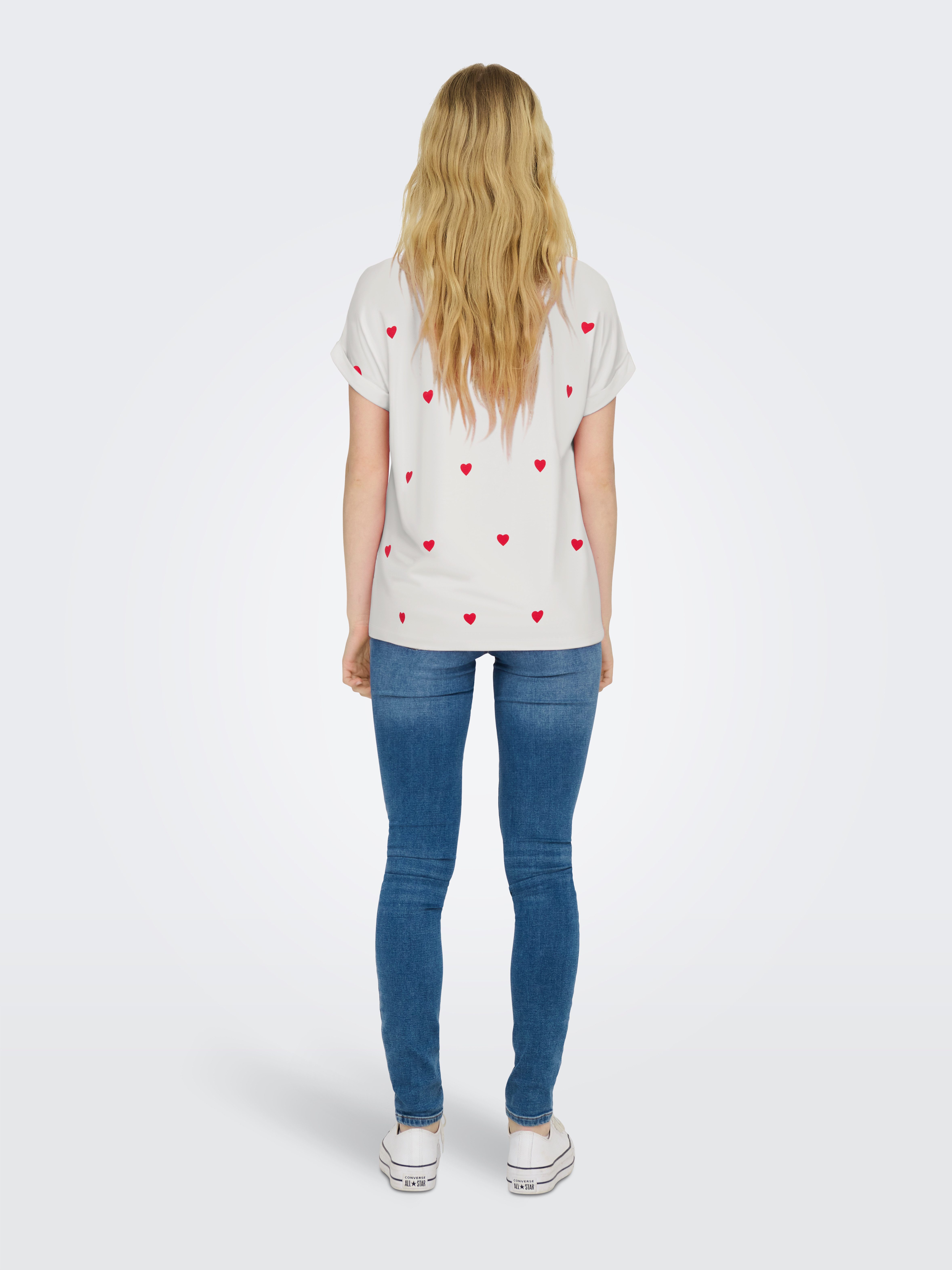 ONLY Kurzarmshirt ONLMOSTER S/S AOP TOP CS JRS Viskosemischung, Rundhals – Bild 4 von 4