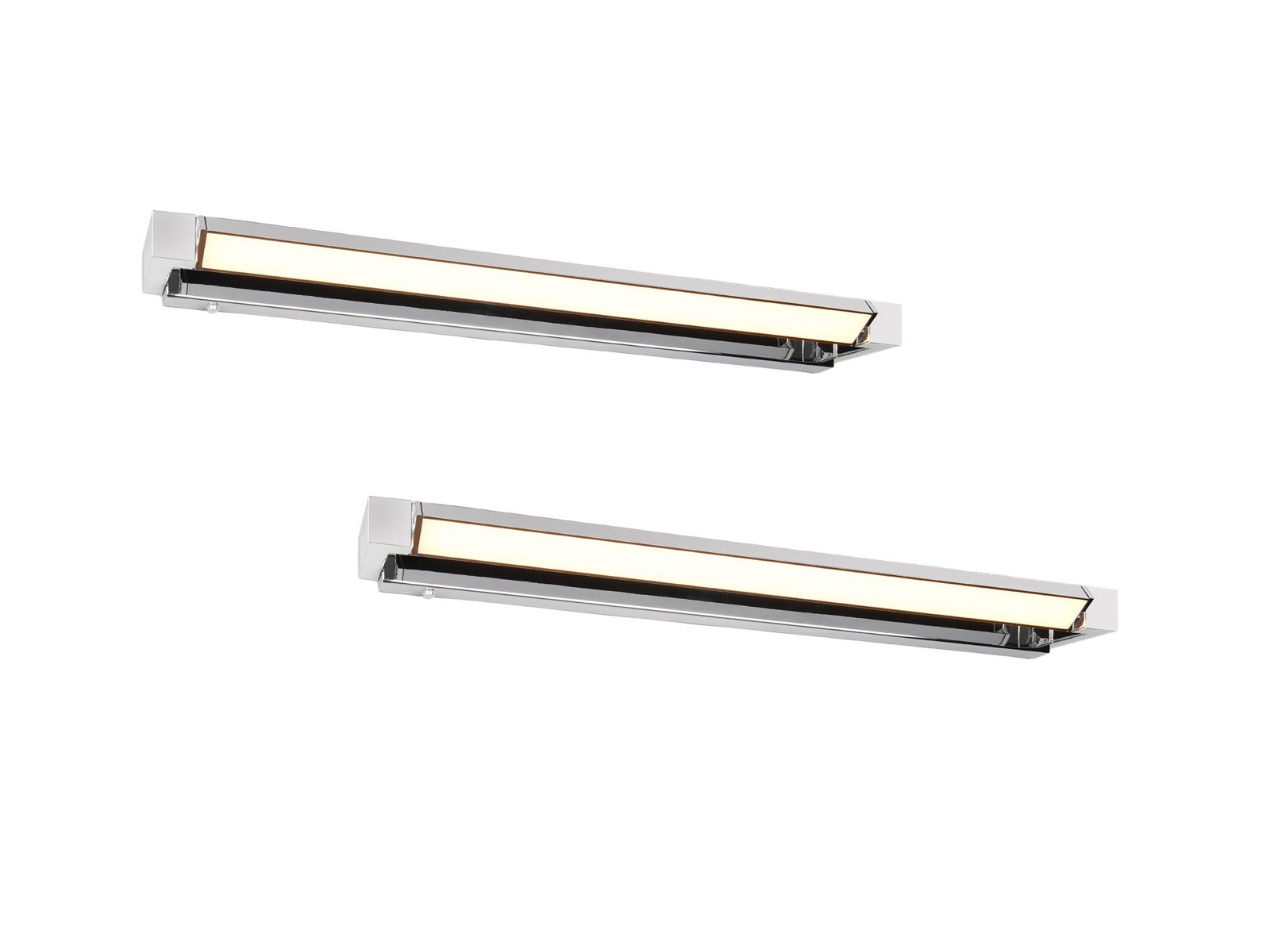 TRIO Leuchten LED Зеркалоleuchte, Dimmfunktion, LED fest integriert, warmweiß, neutralweiß, 2er SET Wand-leuchte, Bad-lampe für Badezimmer-spiegel, Breite 80cm
