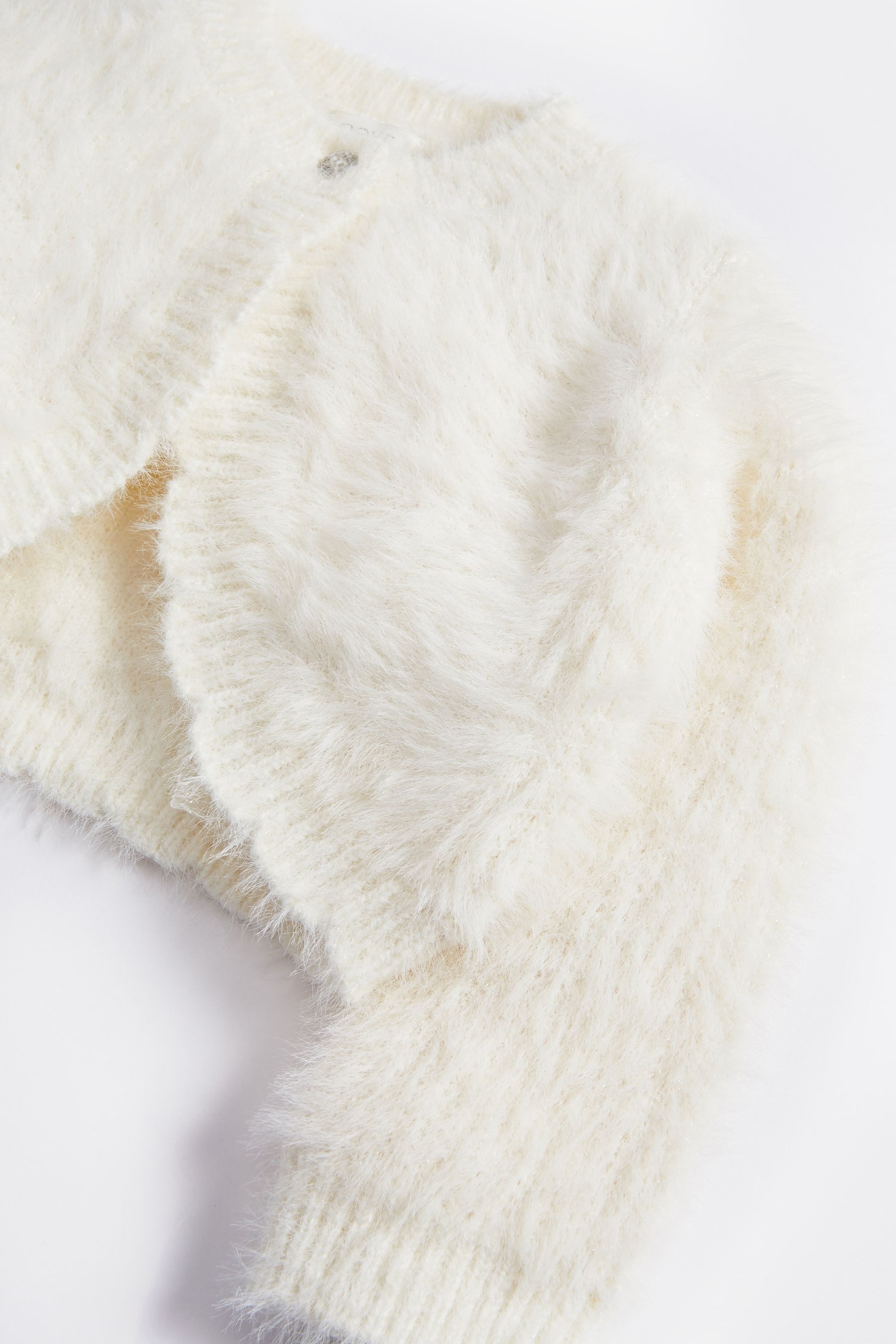 Next Bolero Flauschige Strickjacke mit Glitzer (1-tlg)