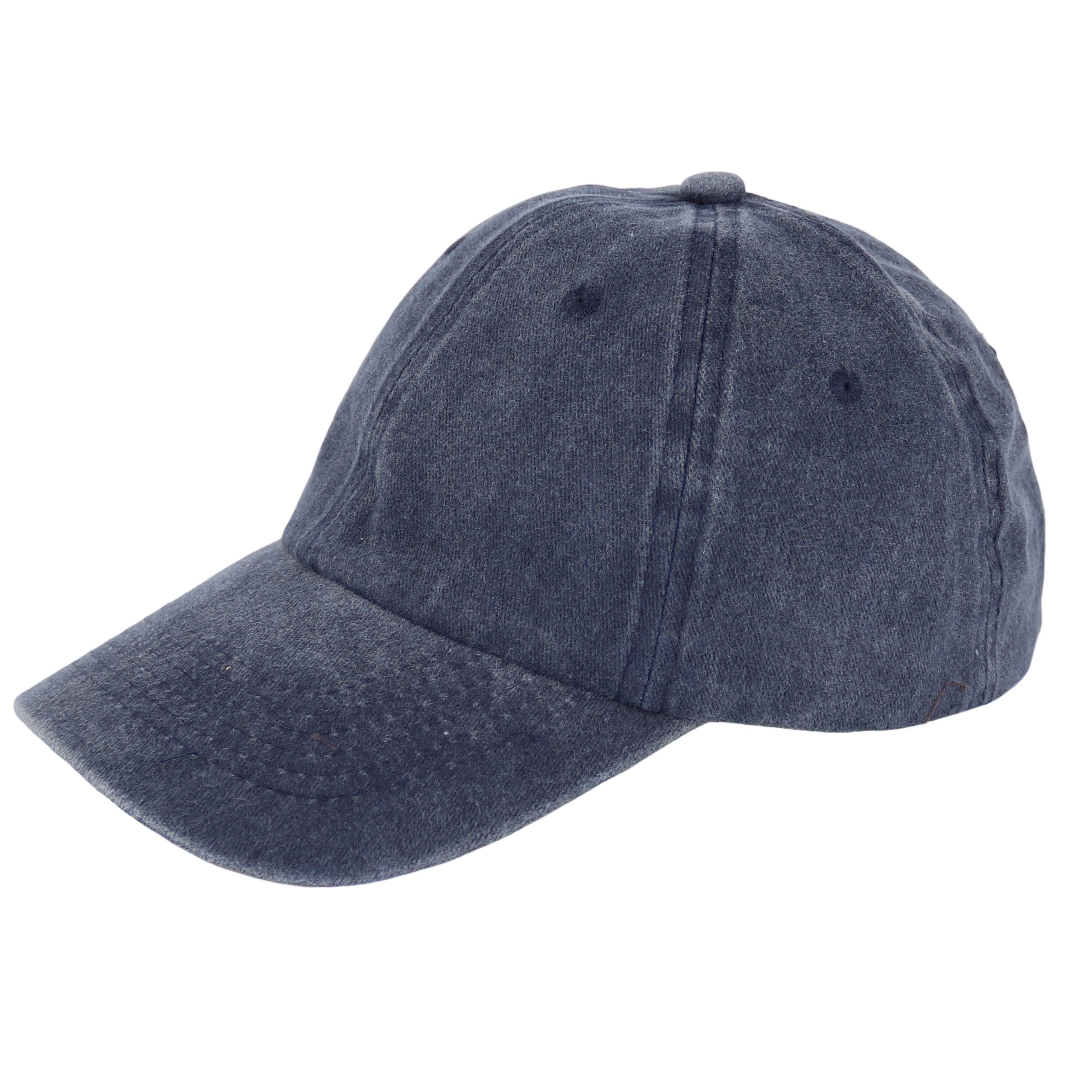 MIRROSI Baseball Cap Vintage in washed Look aus 100% Baumwolle Unifarbe (Outdoor Cap, Feldmütze, Kappe) Atmungsaktiv, Einheitsgröße, Unisex, Damen Herren