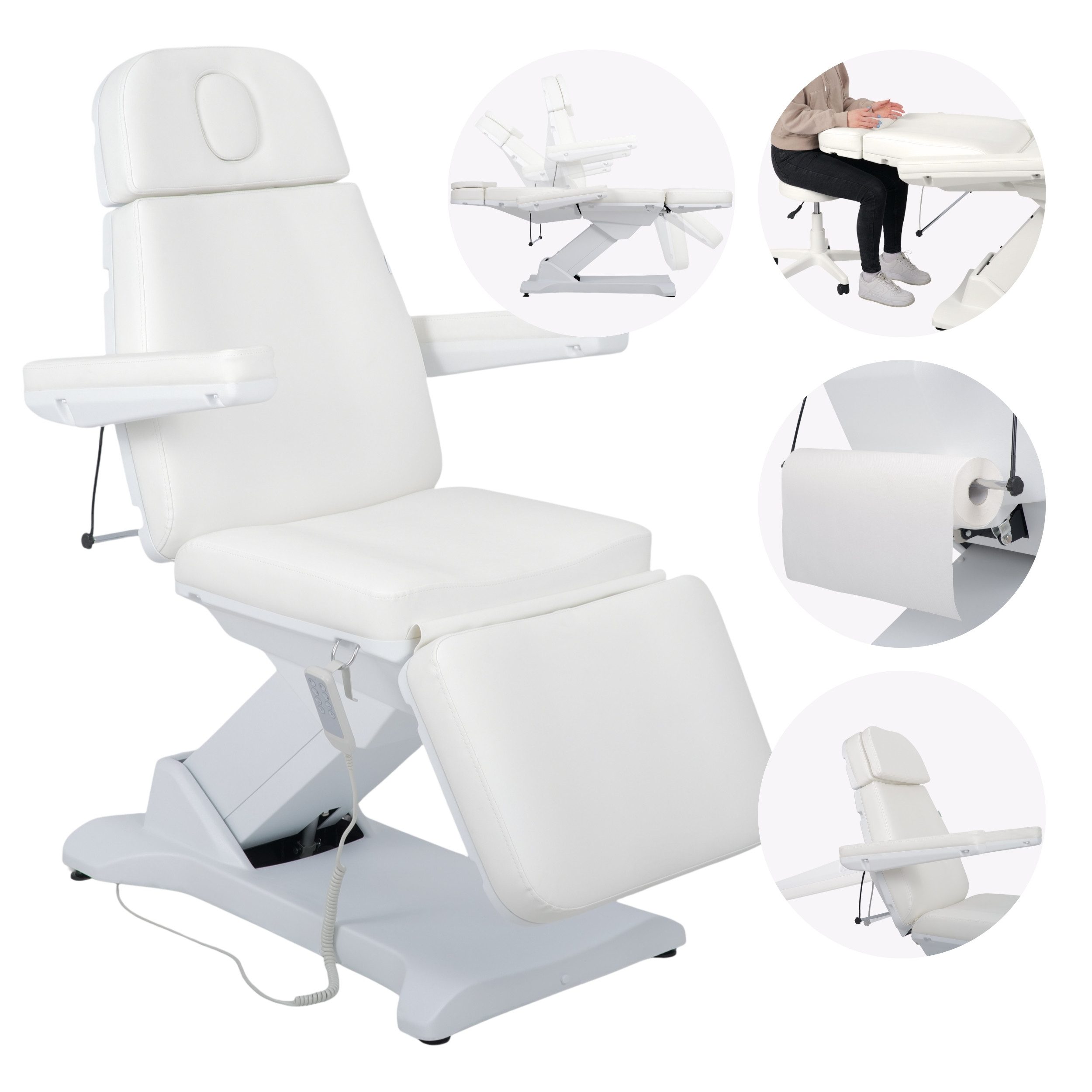 Habys Massageliege Selia PRO 4 Kosmetikliege Kosmetikstuhl, elektrischer Verstellung
