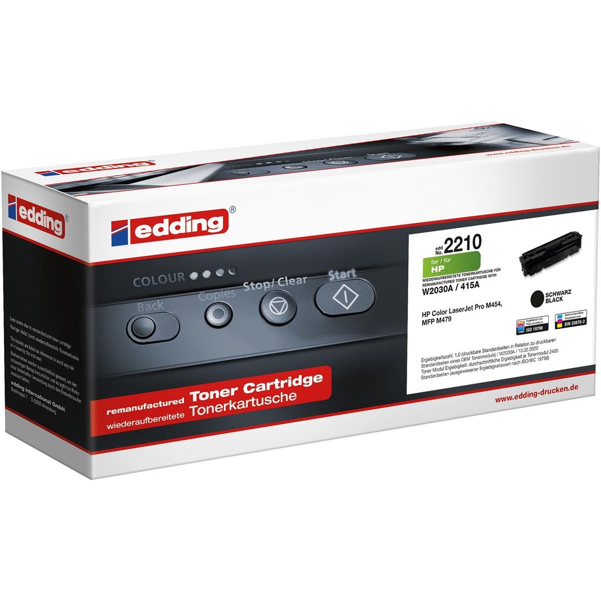 edding Tonerkartusche edding EDD-2210 schwarz Toner kompatibel zu HP 415A (W2030A)